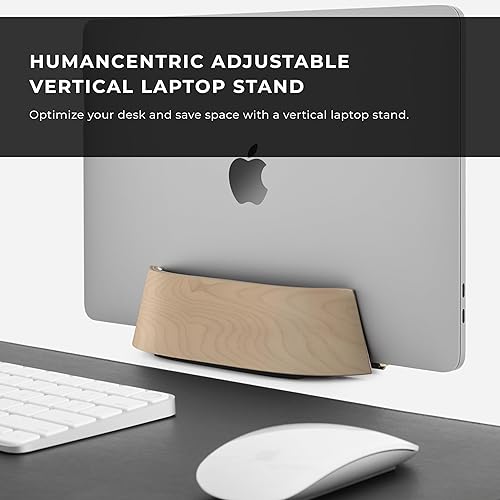 Miniatura 2 de HumanCentric Soporte vertical para laptop  Soporte ajustable y acoplamiento, soporte vertical para laptop se adapta a MacBook Pro y otras laptops de