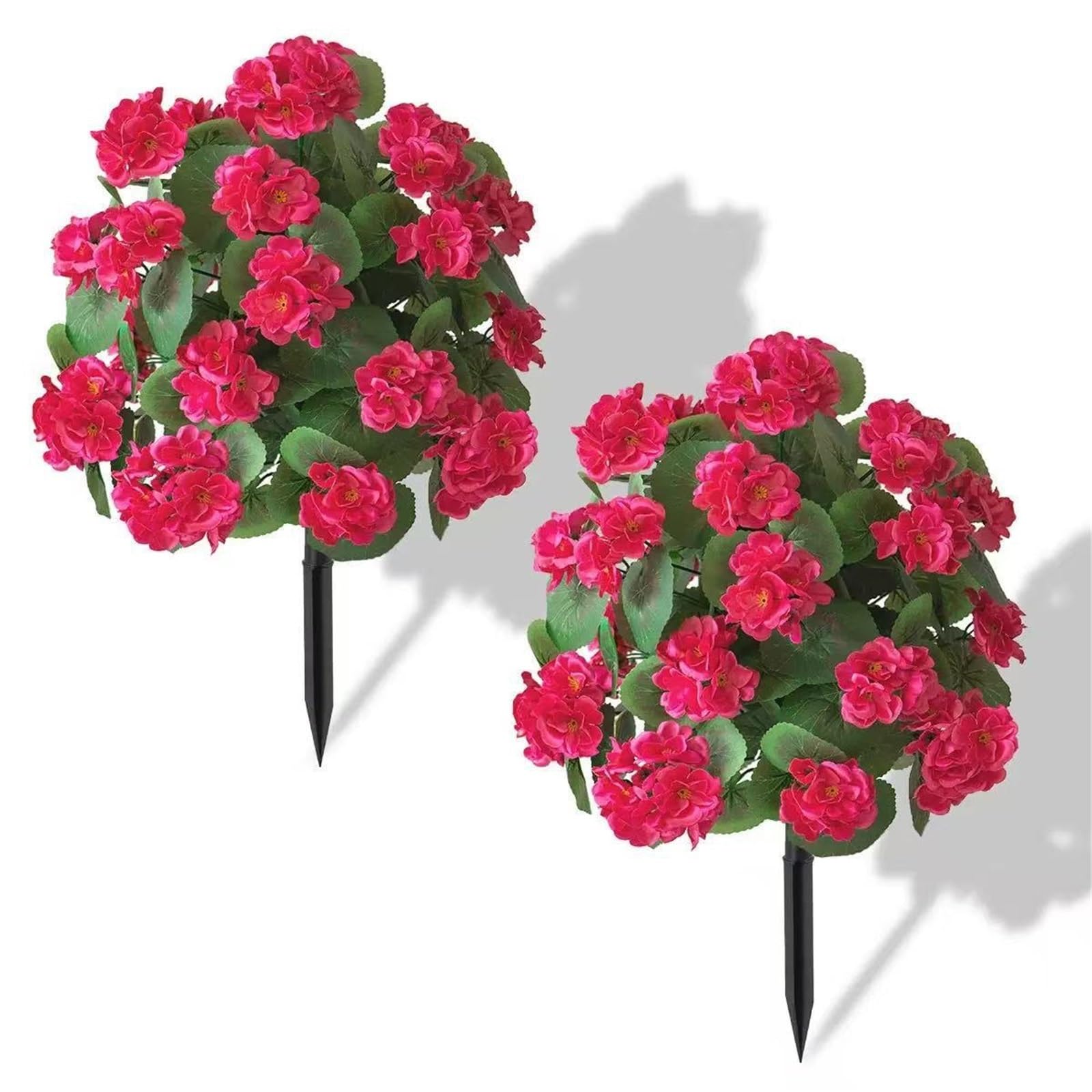 WBCDXCBB Haitang Ground Planting Courtyard Geranium Floor Decoration Caryophyllum Artificial Flowers 1Pcs(Rosered)