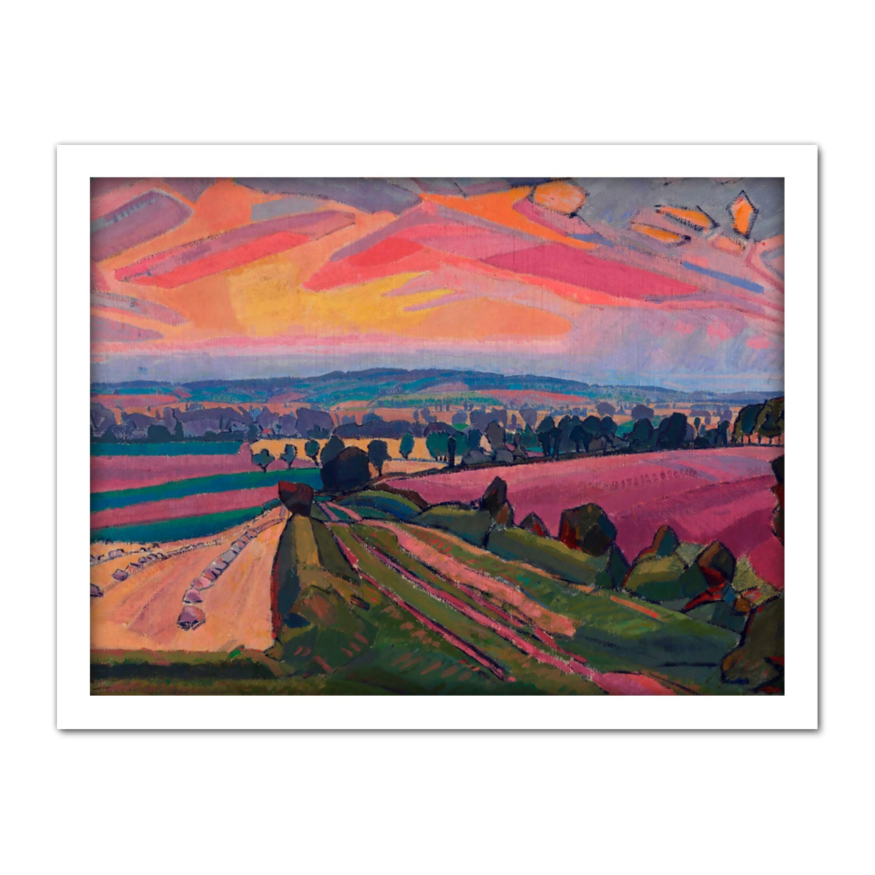Wee Blue Coo Spencer Gore The Icknield Way Artwork Framed Wall Art Print 18X24 Inch