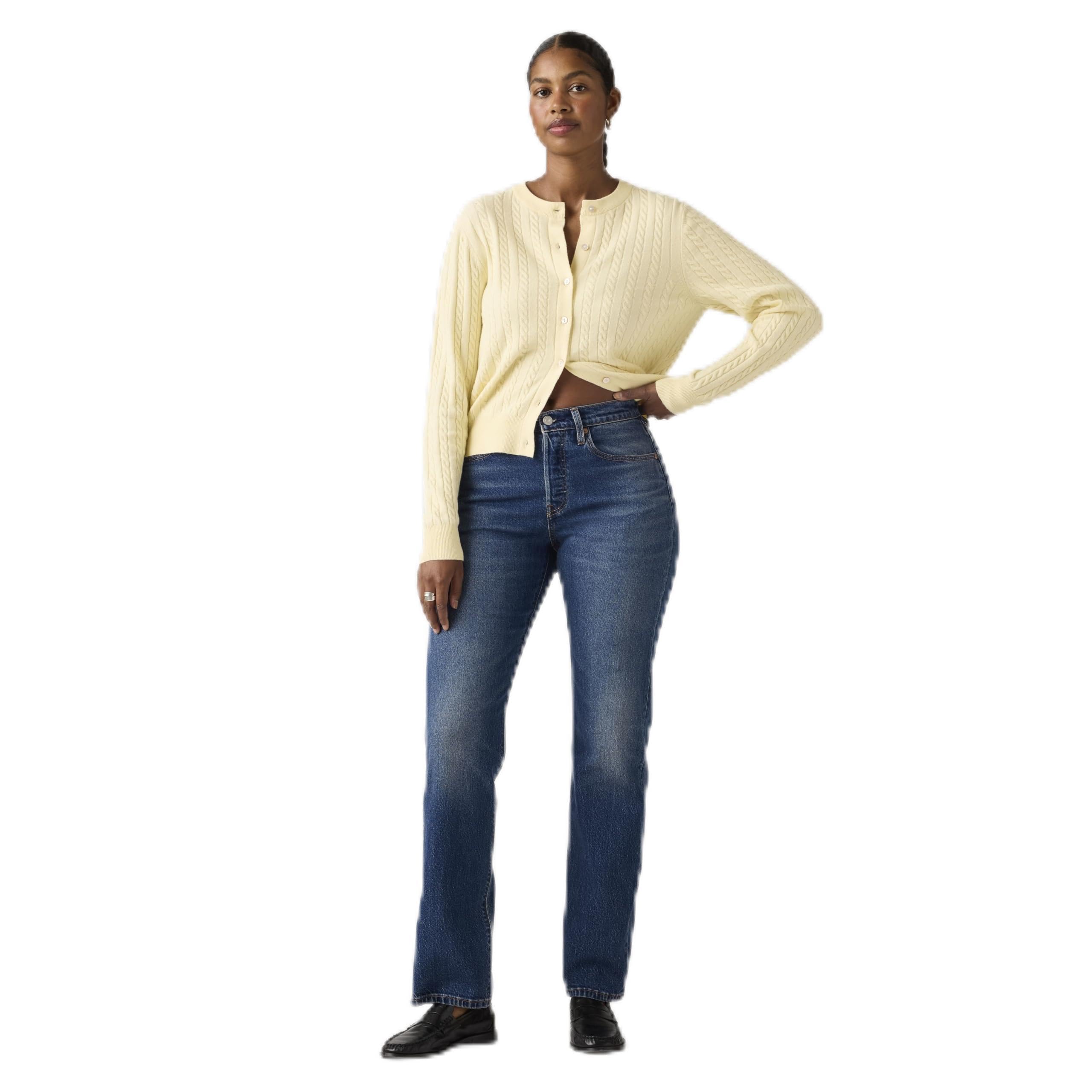 Levi's Women's Jeans 501 Curve Lightweight High Rise, Straight Fit, Blue (History Today Ltw), W31/L32