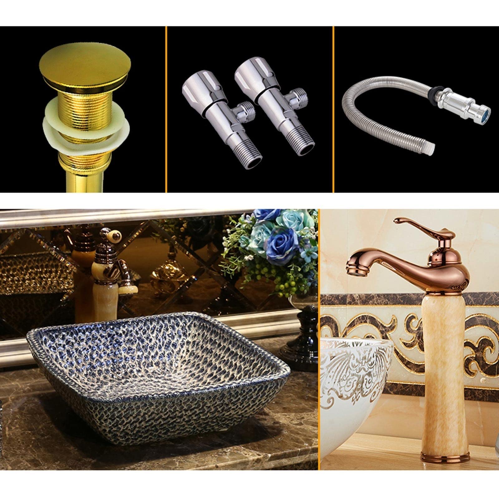 Aderfetbi B Athroom Sink Retro Stone Athroom Sink Artistic Vessel Above Counter Square Porcelain Countertop Owl(B)