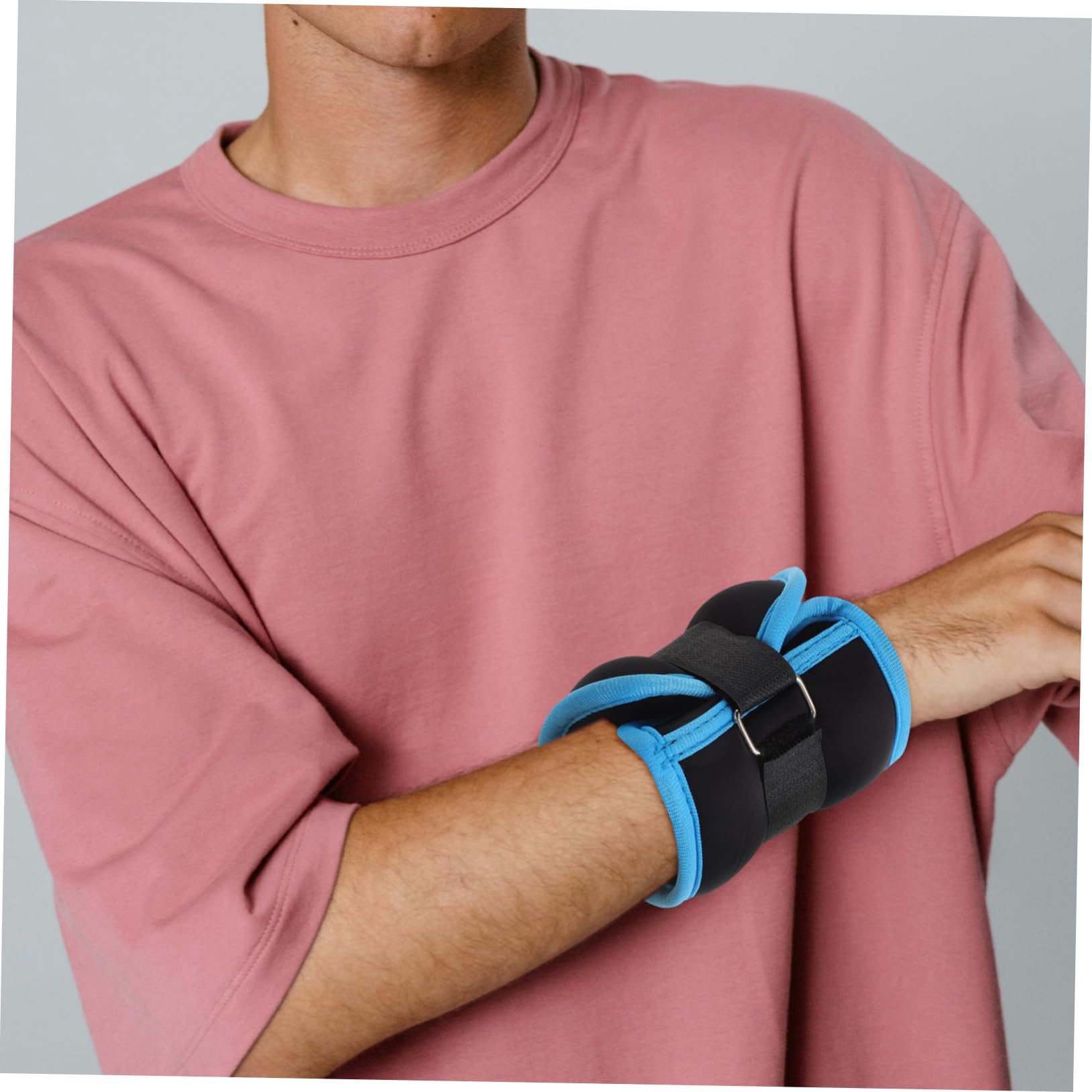 iplusmile Cavigliera Peso 2 Pezzi da 0,5kg in Neoprene e Sabbia di Ferro, Pesetti Polsi per Jogging e Allenamento a Casa, Portatili