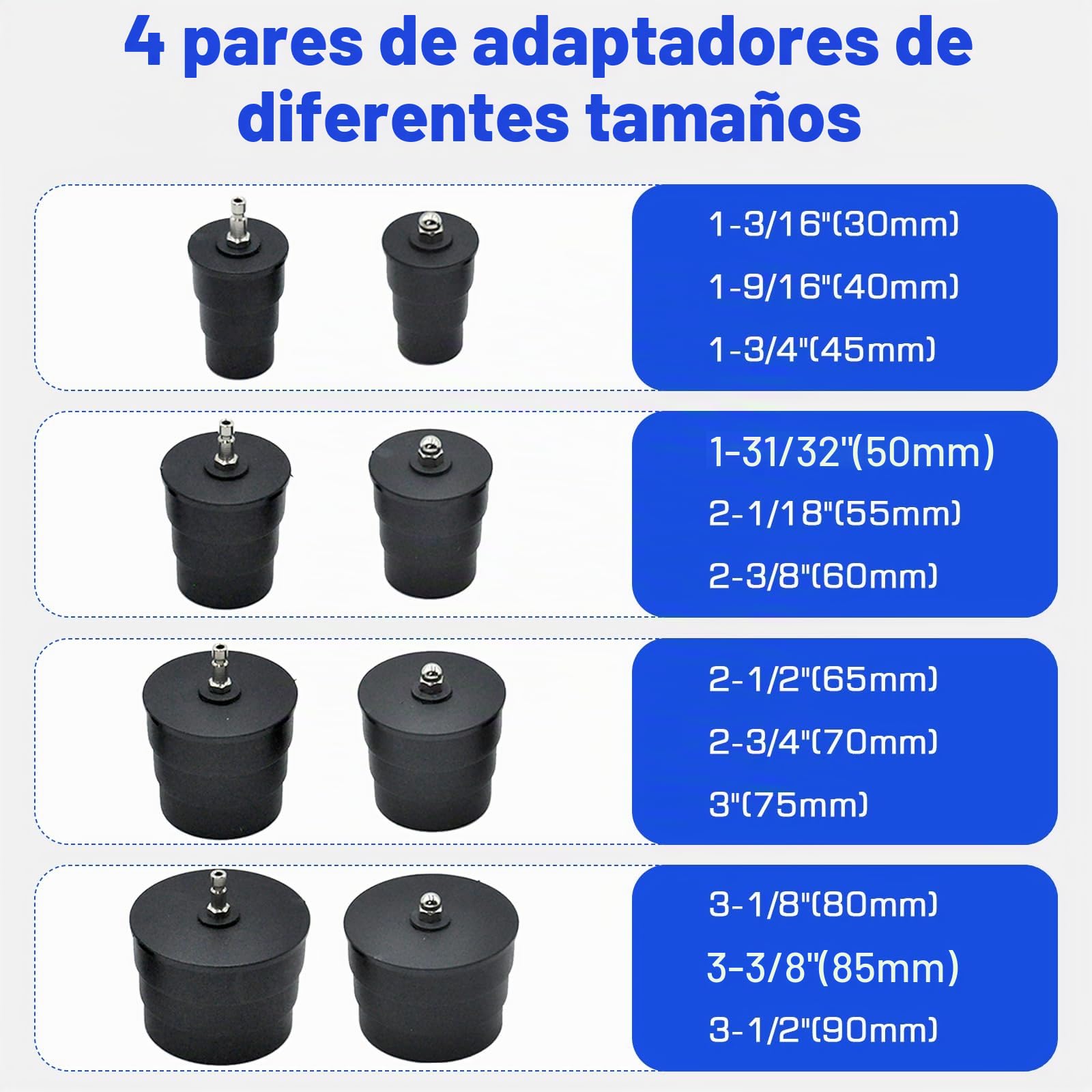 Juego De 9 Comprobadores De Fugas Para Sistemas Turbo, Rango De PresióN: 60 Bar - 80 Psi, Kit De Prueba De PresióN De Intercooler, Comprobador De PresióN Para Sistemas De Compresores