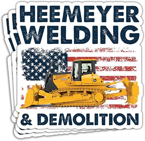 TODOLIA Heemeyer Adhesivo de soldadura y demolición divertido patriótico patriótico asesino adhesivo Granby Colorado soldador regalo decoración