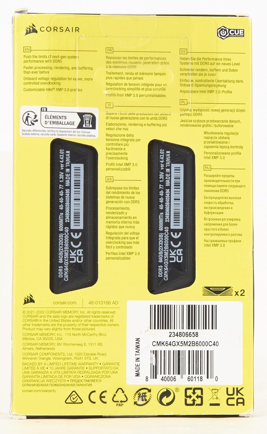 Corsair Vengeance DDR5 64GB 6000MHz Review: Testado por 14 dias