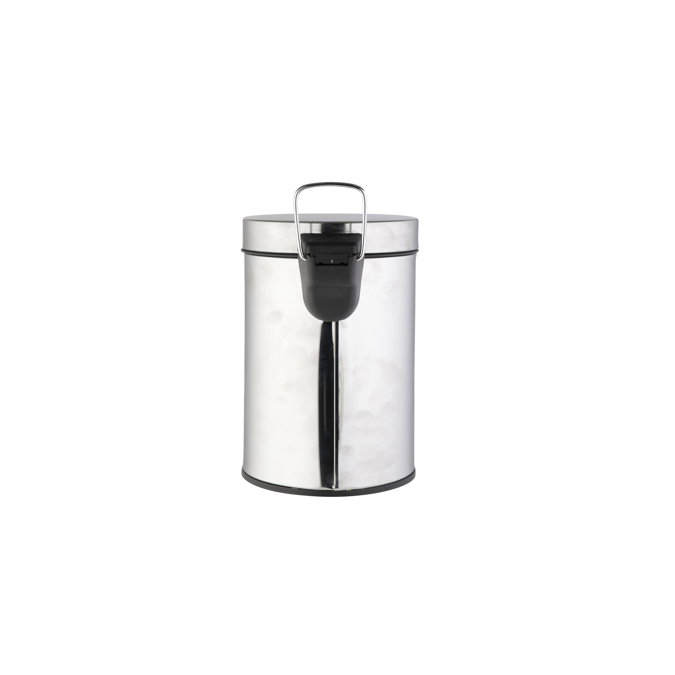 axentia Poubelle Cosmétique à Pédale 5 litres - Poubelle de Salle de Bain en Acier Inoxydable - Poubelle de Cuisine avec Couvercle