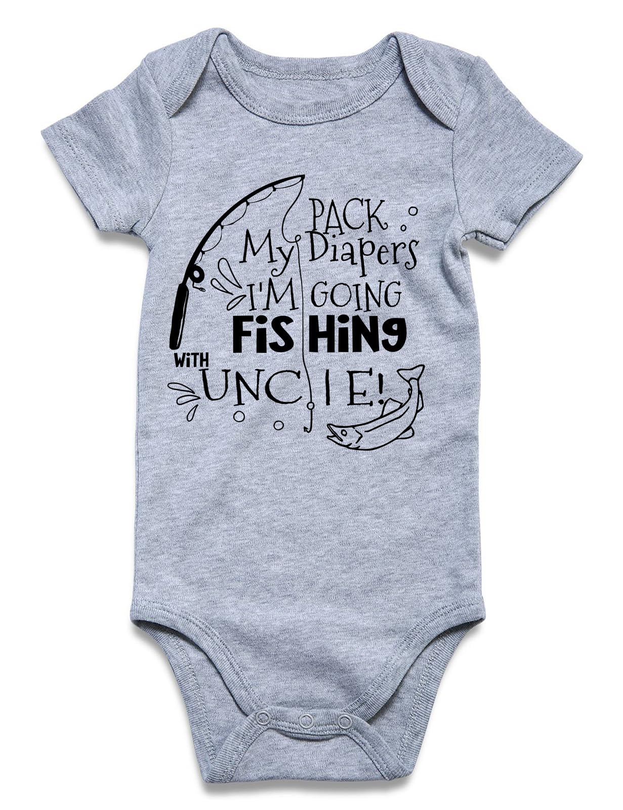 Kimoda Baby Boys Girls Bodysuit Infant Funny Outfit Newborn Short Sleeve Romper Clothes Baby Jumpsuit 0-12 Months