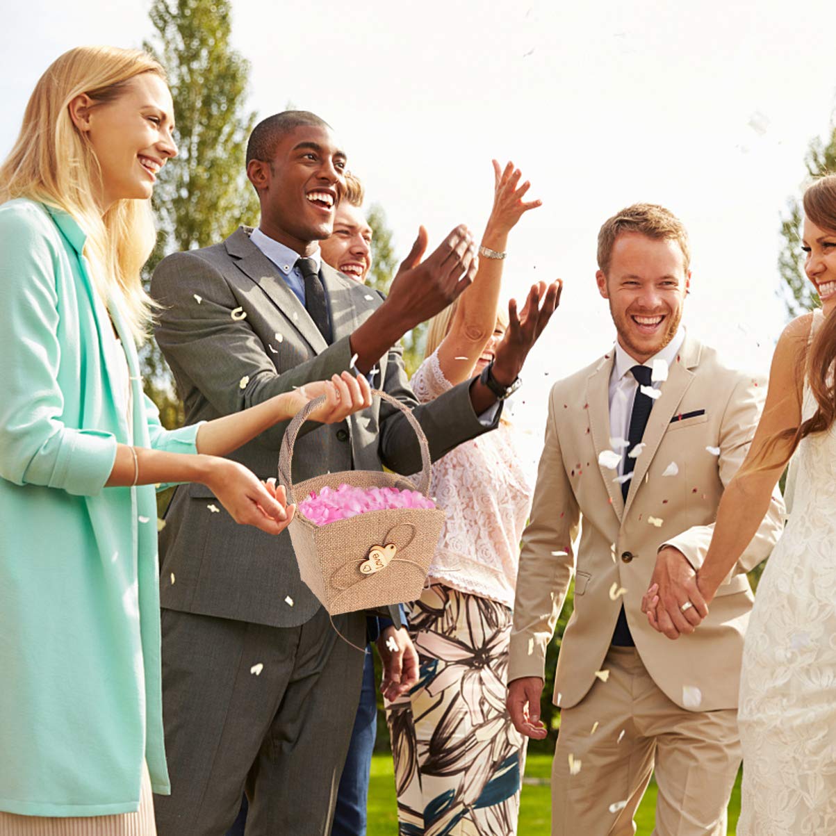 Ciieeo 2st Aufbewahrungskörbe Aus Weidengeflecht Mit Deckel Hessischer Blumenmädchenkorb Geschenkkorb Zur Hochzeit Blumenkorb Für Kleiner Korb Mit Henkel SEPE Braut Hölzern Rattan