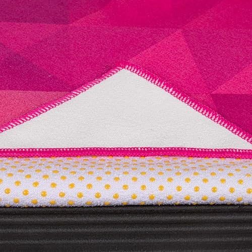 Miniatura 5 de Toalla de yoga de goteo  Toalla antideslizante para esterilla de yoga caliente con bolsillos en las esquinas, agarre antideslizante y líneas de