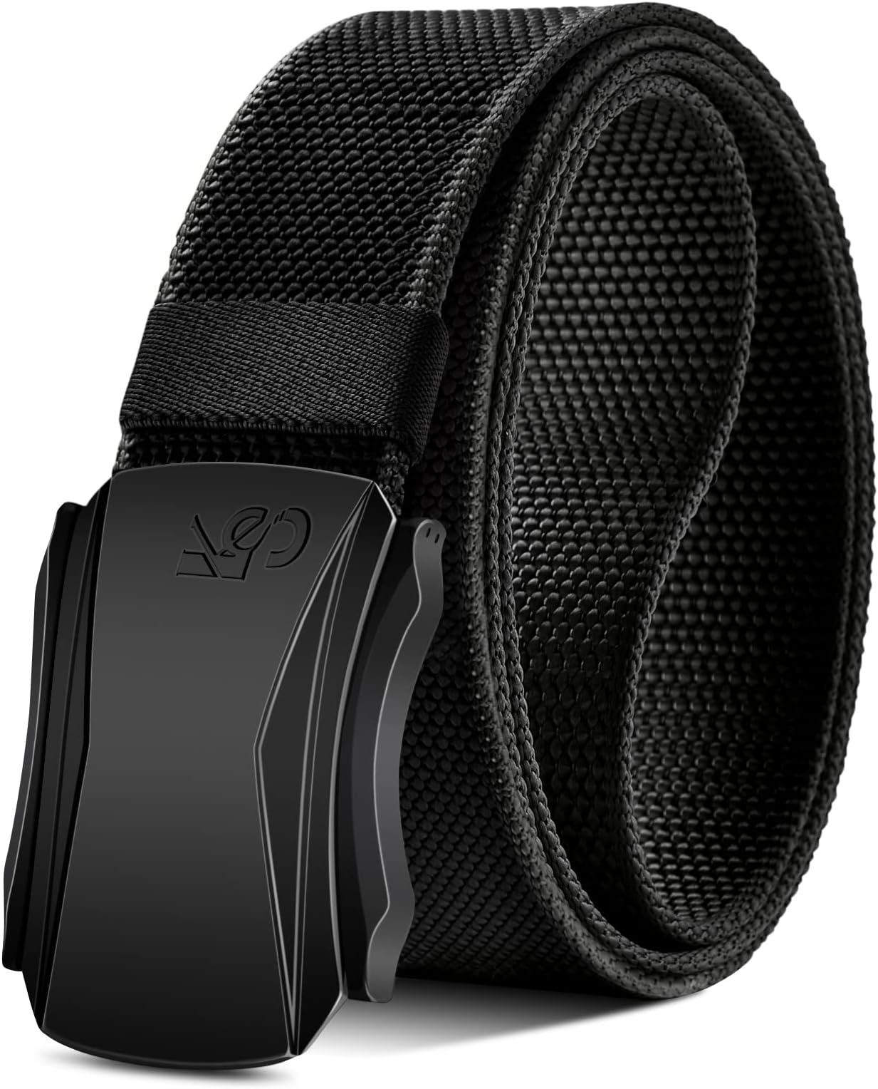 KEMISANT Mens Belt, Military Tactical Stretch Web Nylon Belt For Gift Men Hiking Hunting 1.5",Cut For Fit