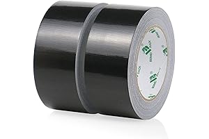 2 Pack Heavy Duty Duck Tape, Black, 9 Mil Thickness