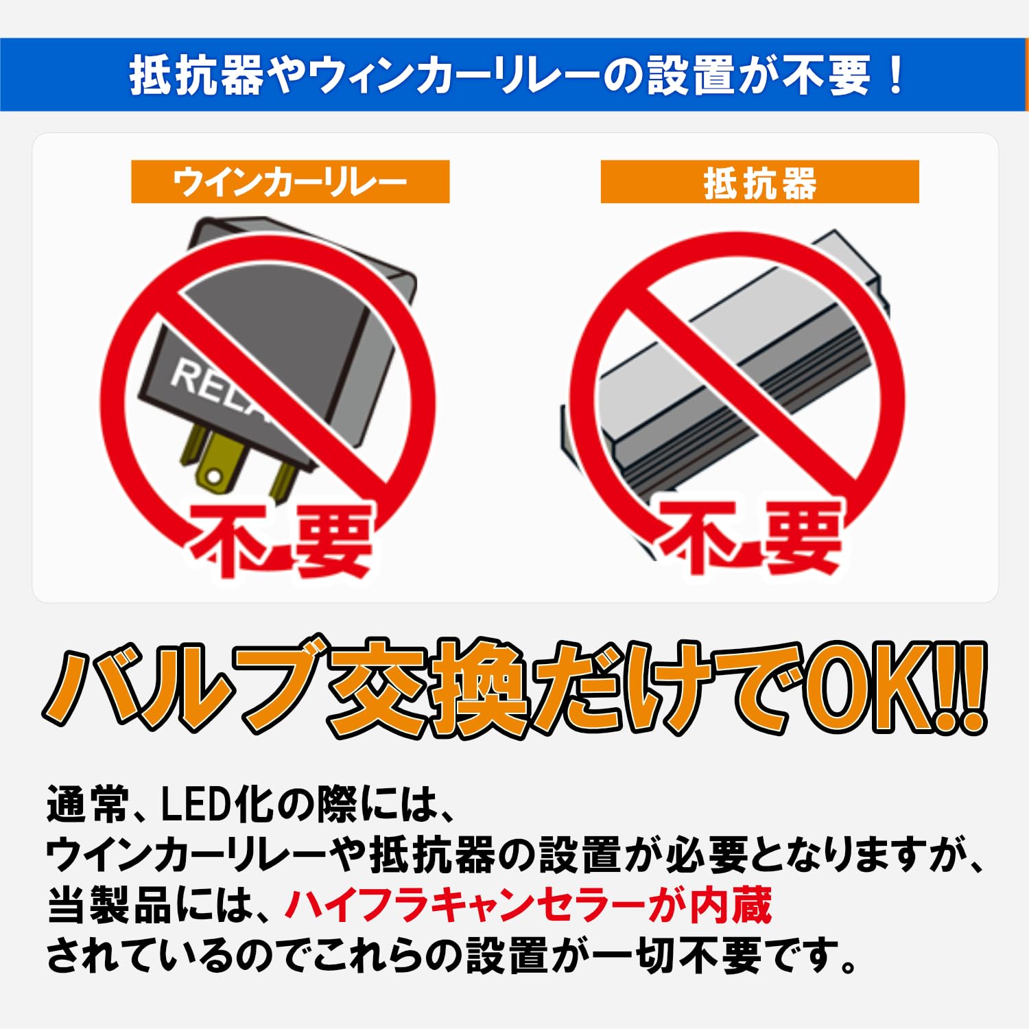 Amazon | DELTA Direct (デルタダイレクト) MOTO LED ウィンカーバルブ
