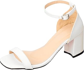 MADYOS Women sandal 7 CM WHITE Stylish and modern, 38 EU