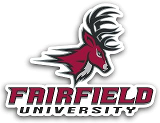 2 (Pieces) 3" and 5" Fairfield University Sticker, Waterproof Vinyl Decals for Many Purpose Like Cars, Trucks, Laptops, Phones, Windows and More
