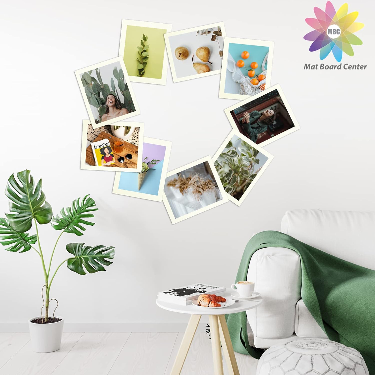 Mat Board Center, 11x14 Ivory Color Uncut Photo Mat Boards, 4-Ply Thick Matboards for Frames, Prints, Photos (10 Pack)