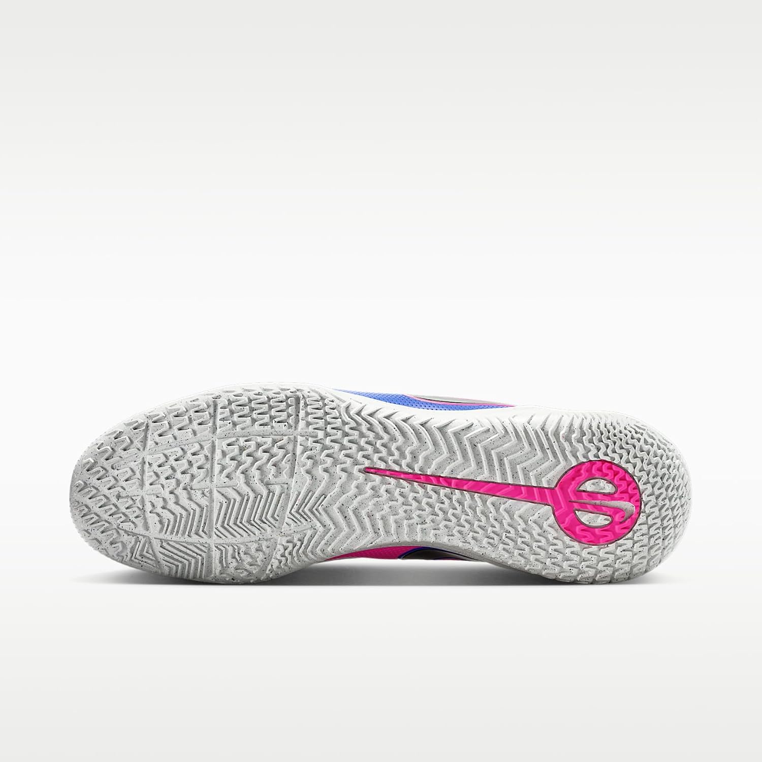 Nike Tiempo Maestro Club Indoor/Court Low-Top Soccer Shoes (White/Racer Blue/Pink Blast/Black)