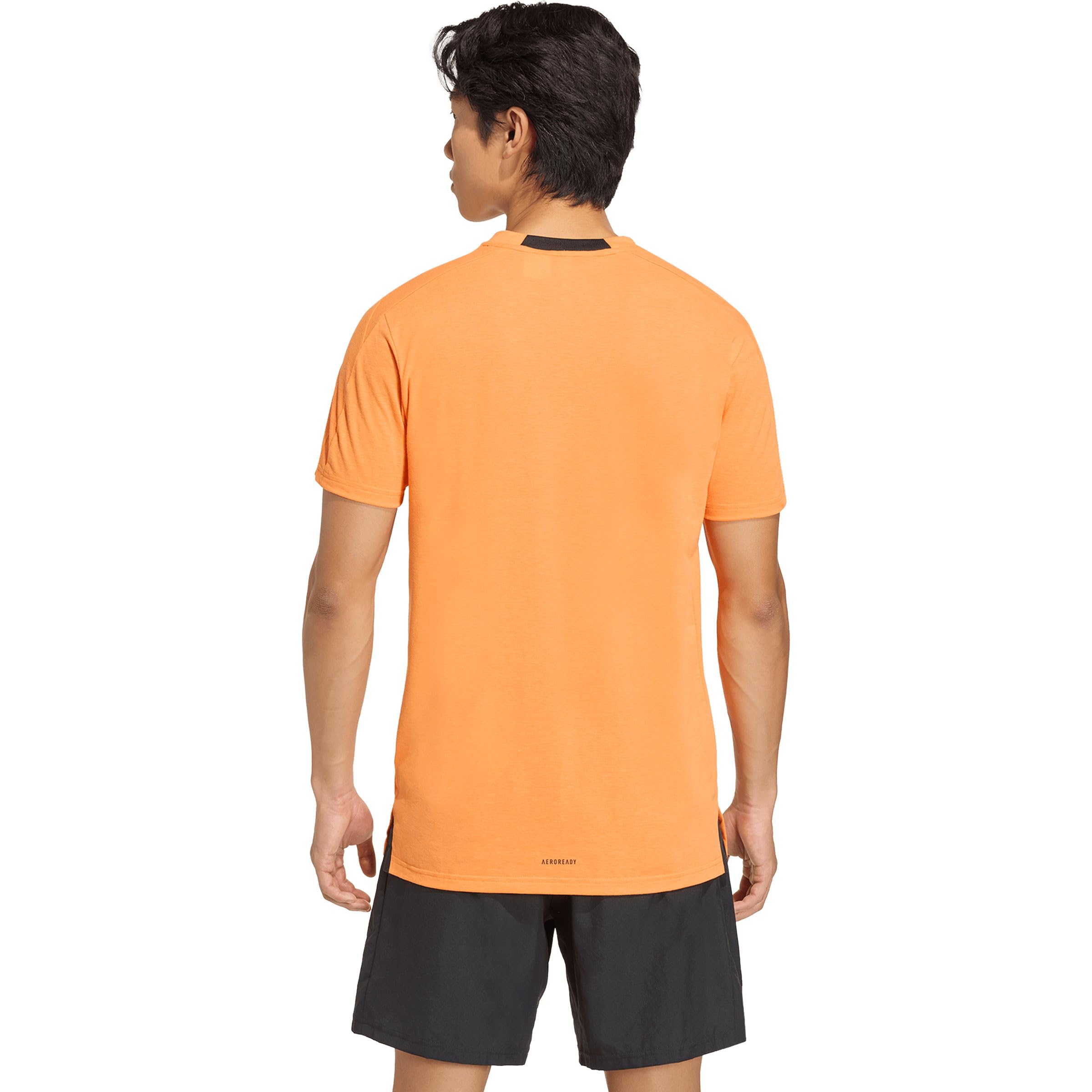 adidas Herren D4T Workout T-Shirt, Pure orange, XL