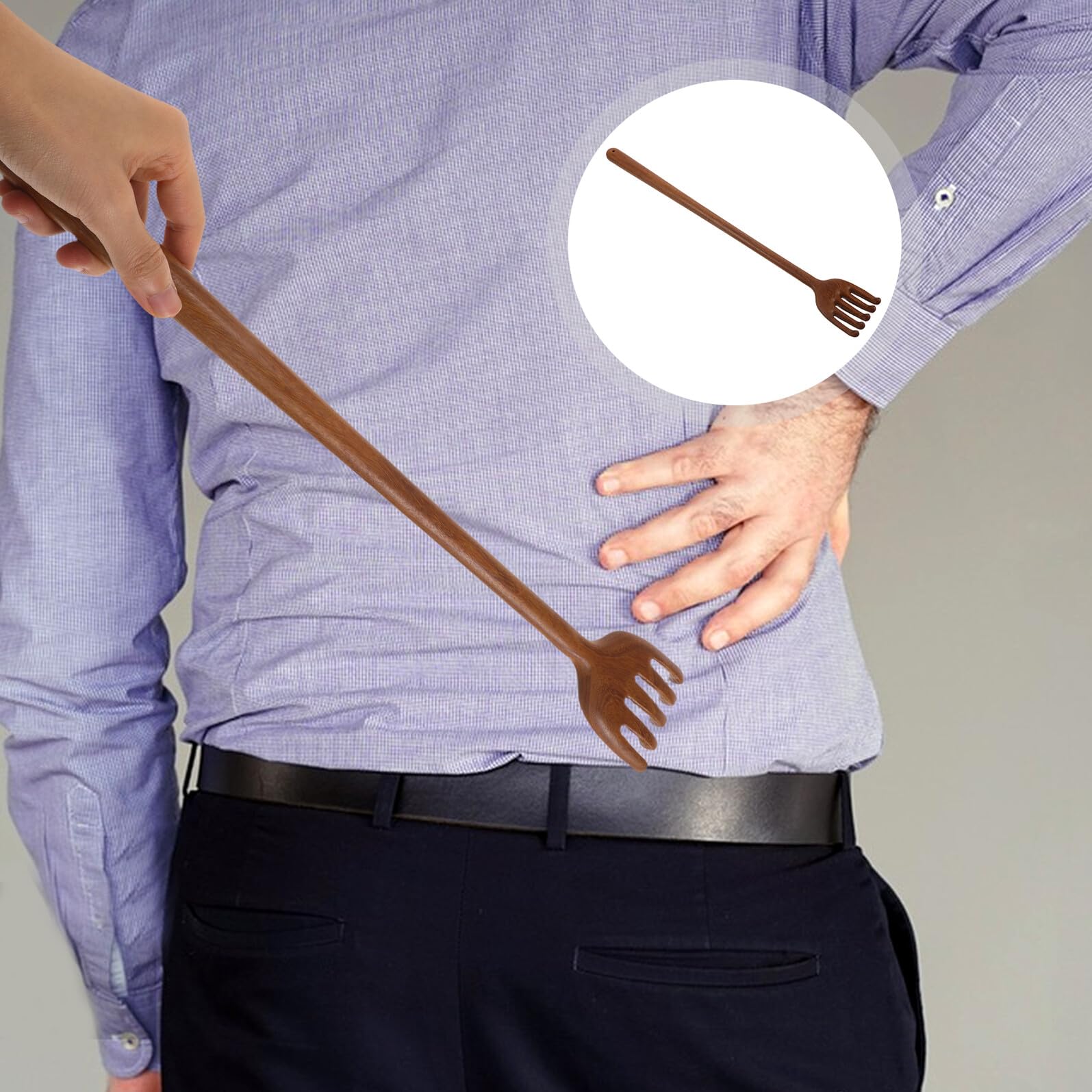 Rascador de Espalda Masajeador Cervical Espalda de Madera Portátil que Reduce Molestias Musculares para Hombres y Adultos Adecuado para Casa y Oficina