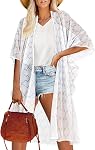 ADOREJOY Womens Kimono Cardigan Summer Beach Swimsuit Cover Up Open Front Casual Tops 2026