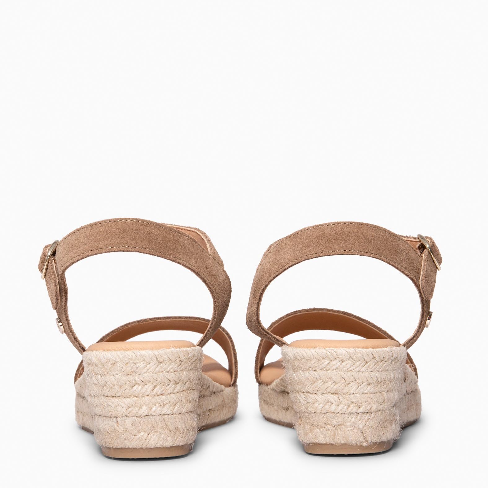 Sandalias de Esparto con Cuña Baja Hechas en España