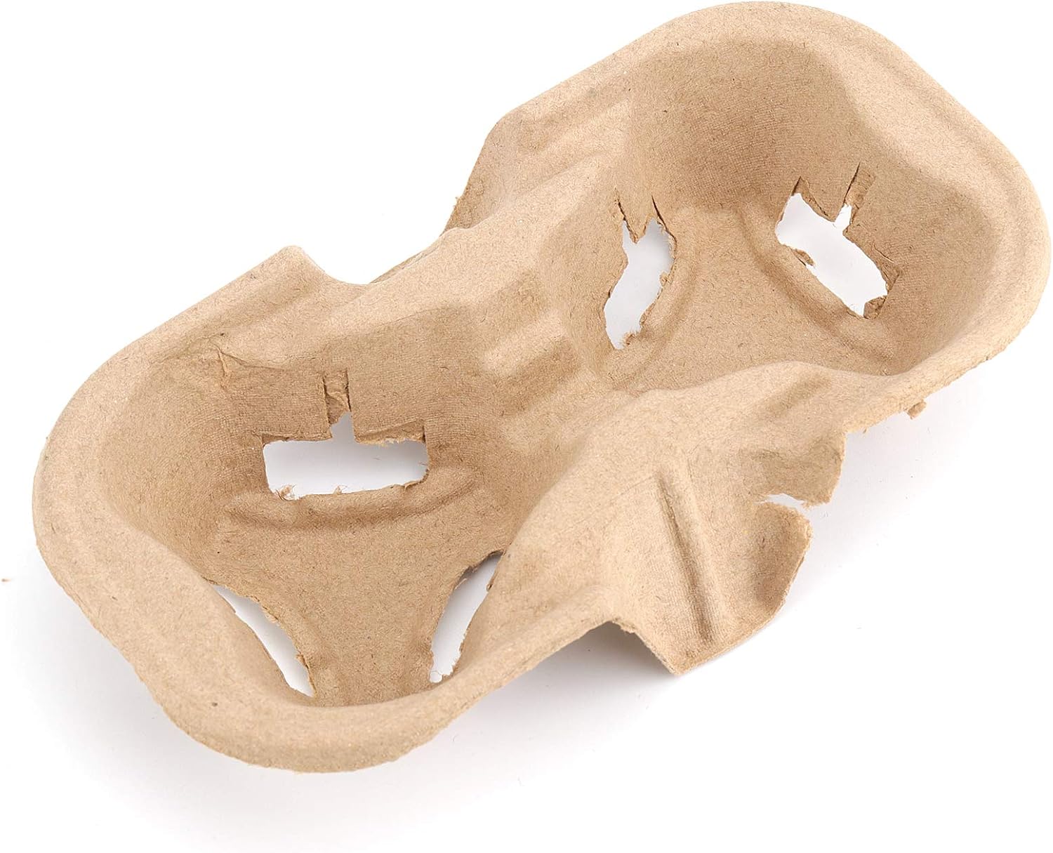 HOZEON 100 Pack 2-Cup Pulp Fiber Drink Carrier, to Go Coffee Cup Holder, Disposable Drink Carrier Tray for Hot or Cold Drinks, Coffee Shops, Takeaway Shops, Restaurants,Grocery Stores, Juice Bars - Image 7