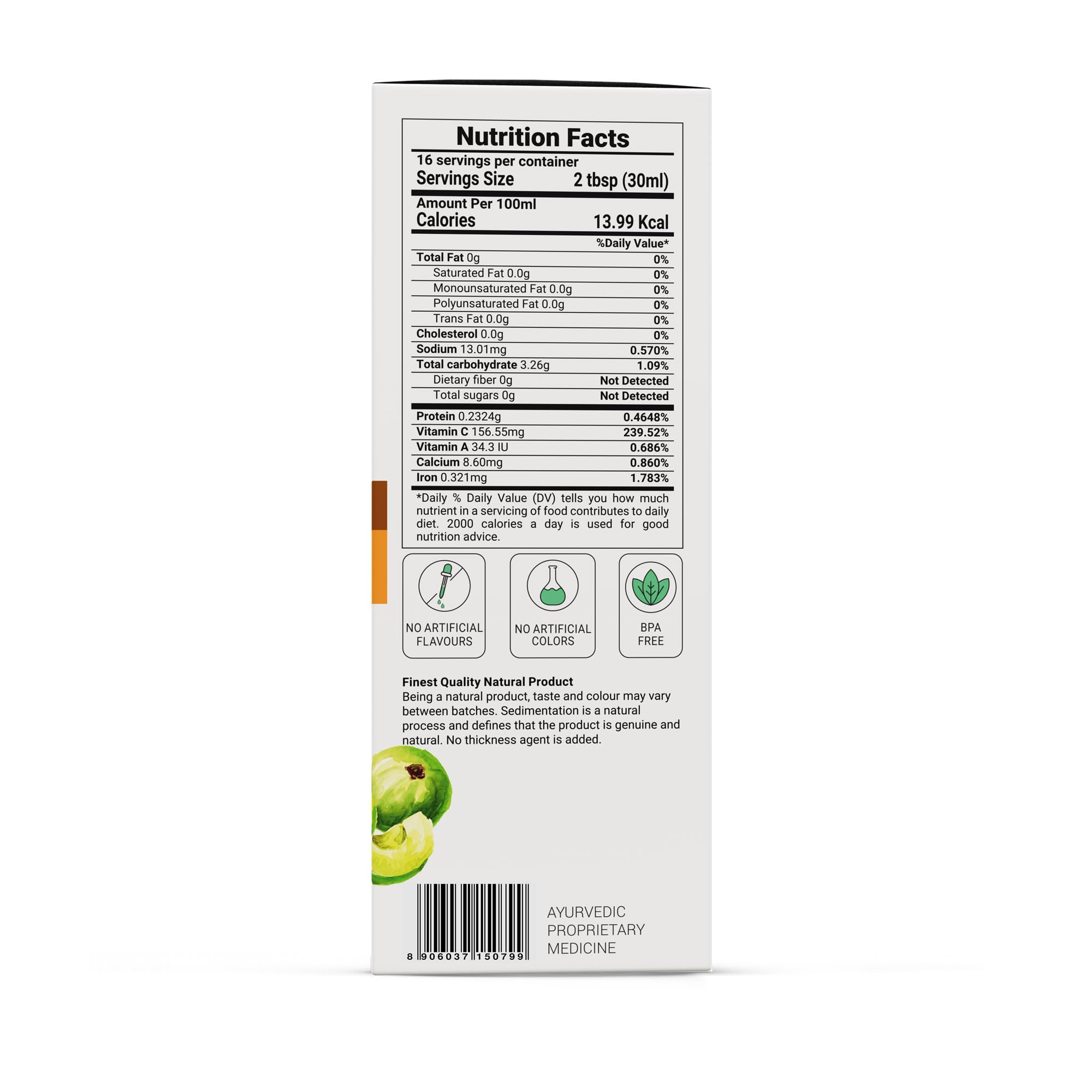 Krishna's Herbal & Ayurveda Jugo de hojas de papaya, 500 ml (1 unidad)