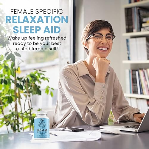 Miniatura 2 de Suplemento de apoyo para dormir para mujer | Ayuda específica para dormir para la relajación femenina | Diosa de los sueños | Mente tranquila |