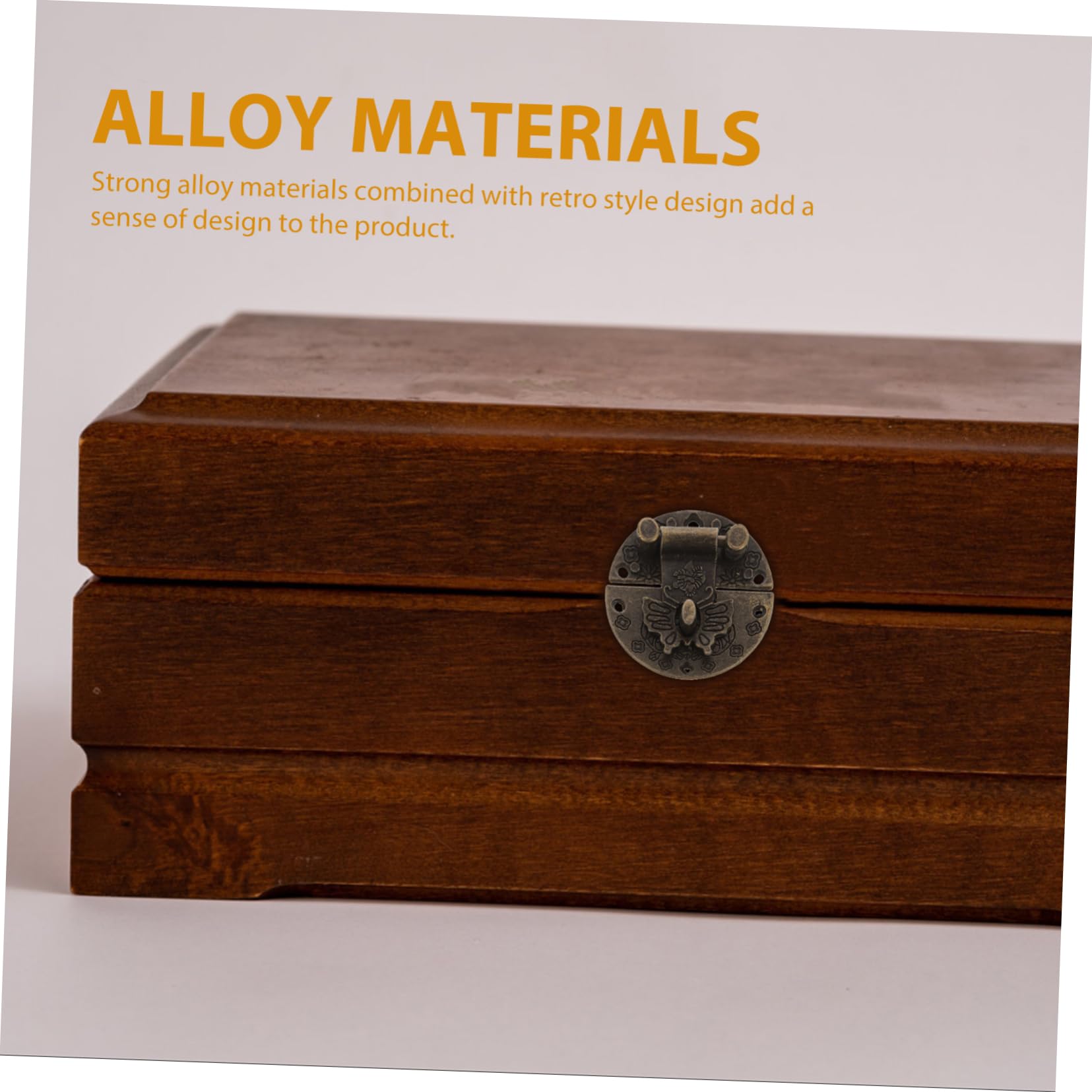 Veemoon Vintage Jewelry Box Latch Buckles 6pcs Metal Hasps for Decorative Boxes Storage