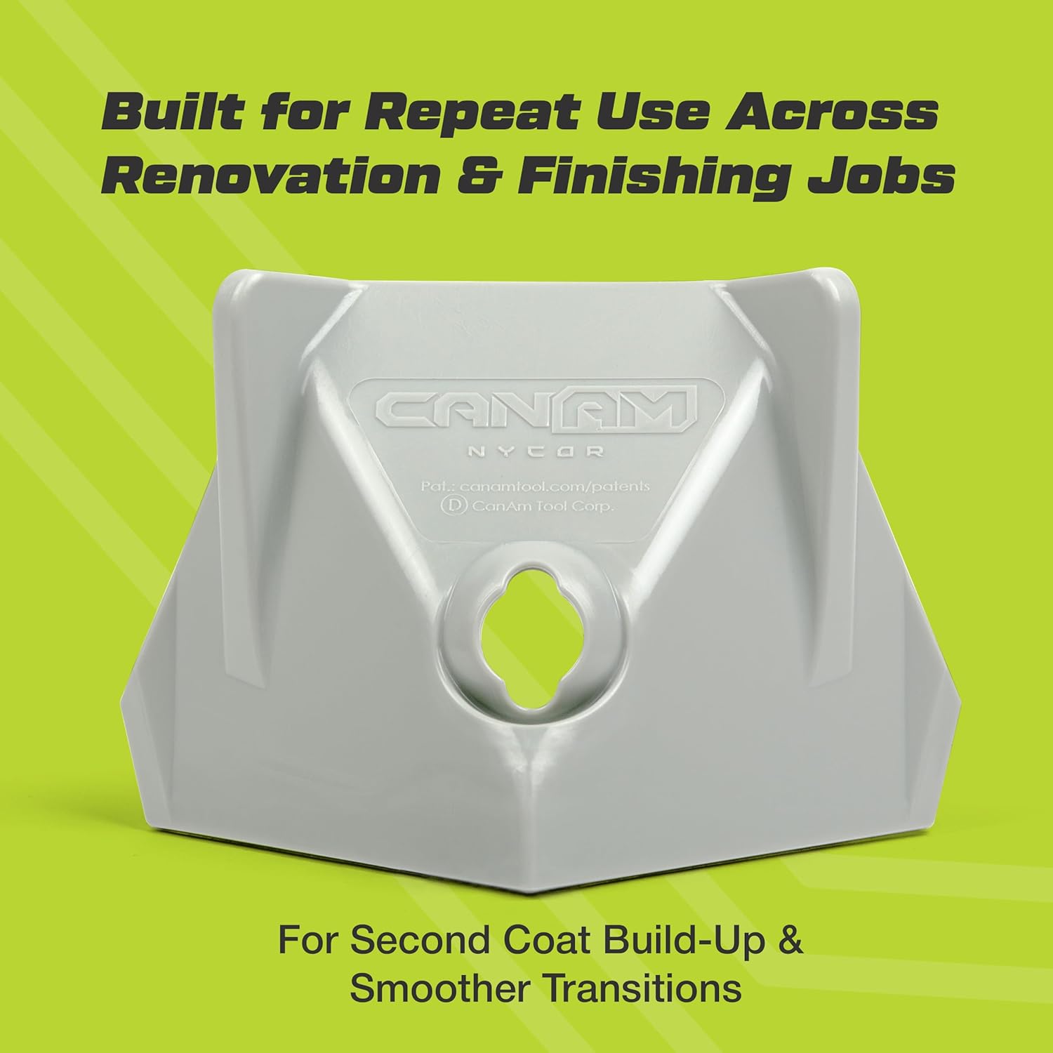CanAm Tools NyCor 3” Drywall Corner Finisher, Inside Corner Flusher for Drywall, Sheetrock & Gyprock, Precision Tool for Tight Corners & Second Coat Application, Ideal for All Skill Levels