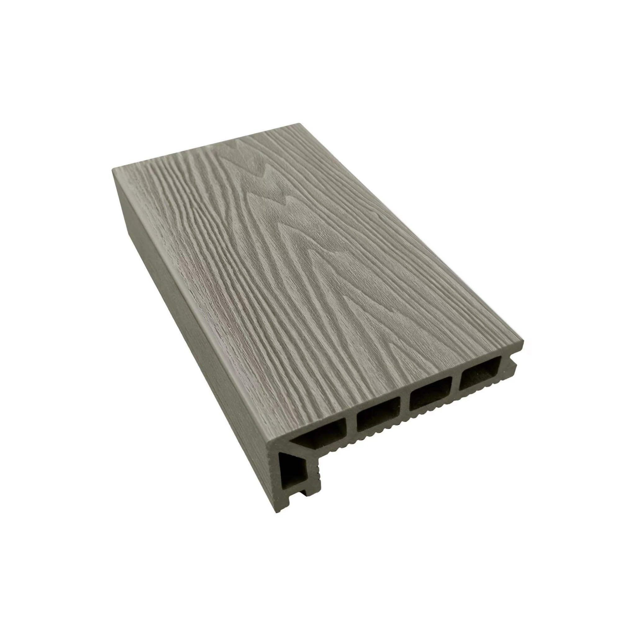 Tuda Grass Direct | 3.6m Composite Step Edge Board WPC – Deep Embossed Woodgrain Effect | Oak