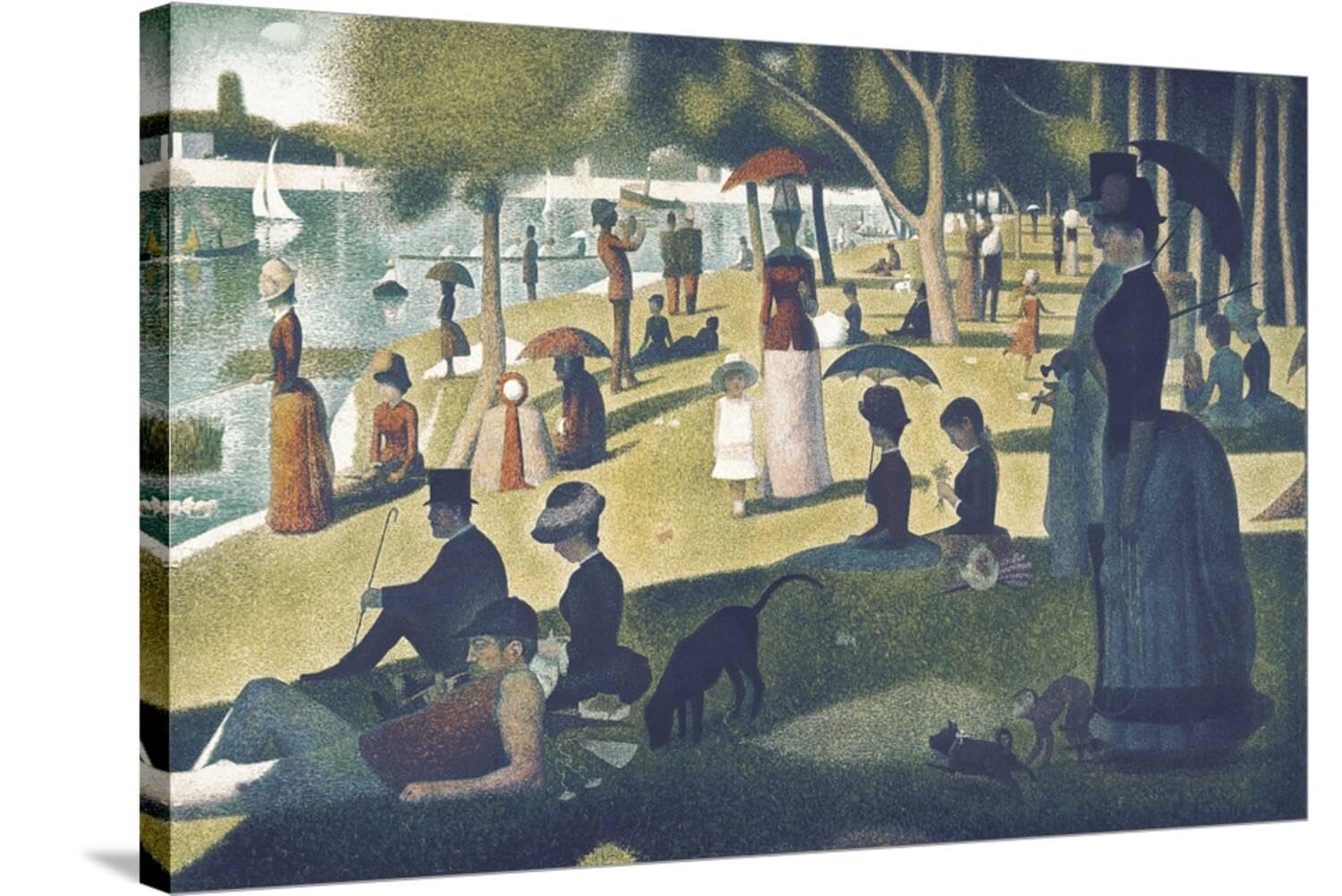 Amazon.com: ART.COM Stretched Canvas Print A Sunday on La Grande