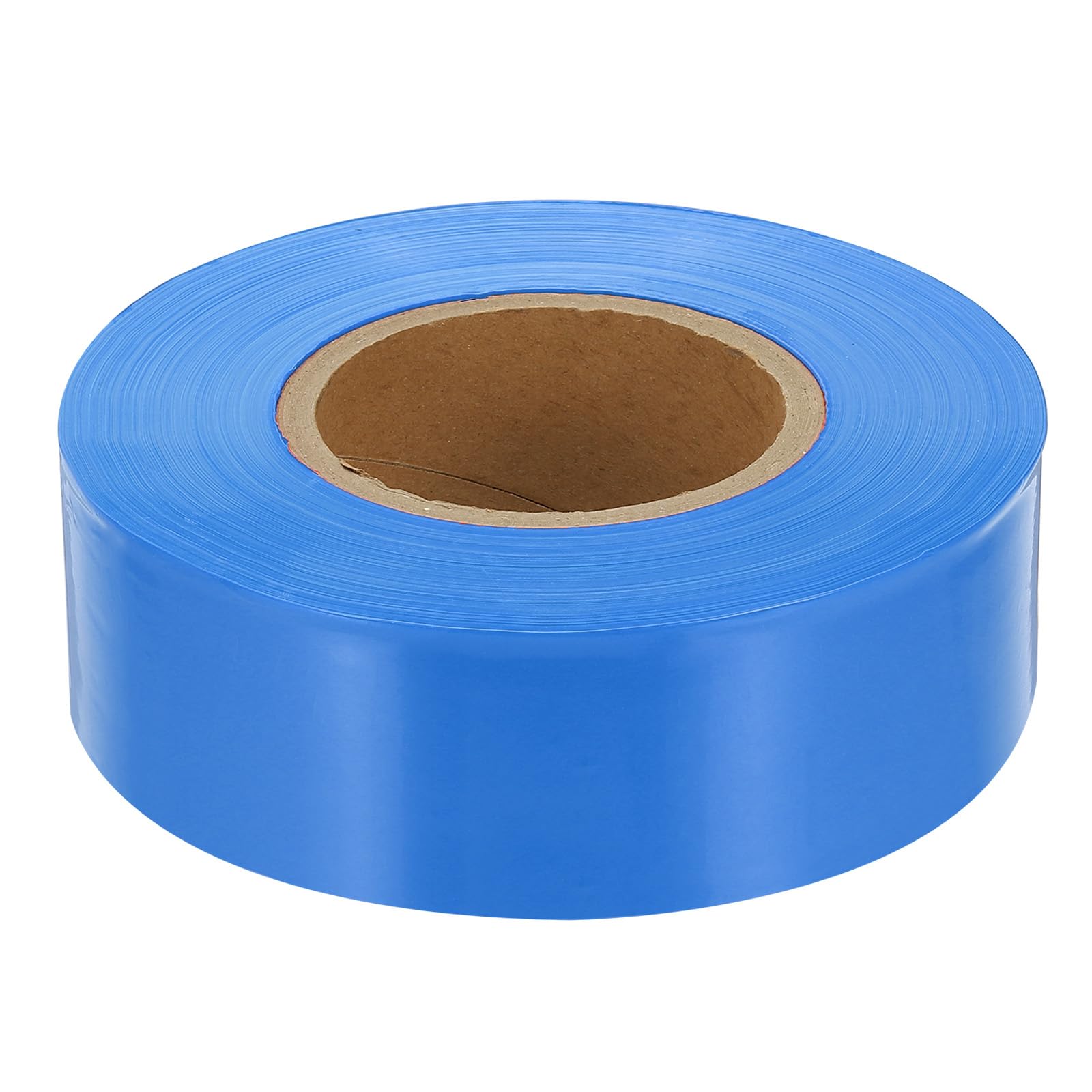 YOKIVE 2" x1000 ft 2 Mil Thick Flagging Tape, 1 Pcs PE Non-Adhesive Survey Tape High-Visibility Tree Marking Ribbon for Surveyors Boundaries Trail Marking, Blue