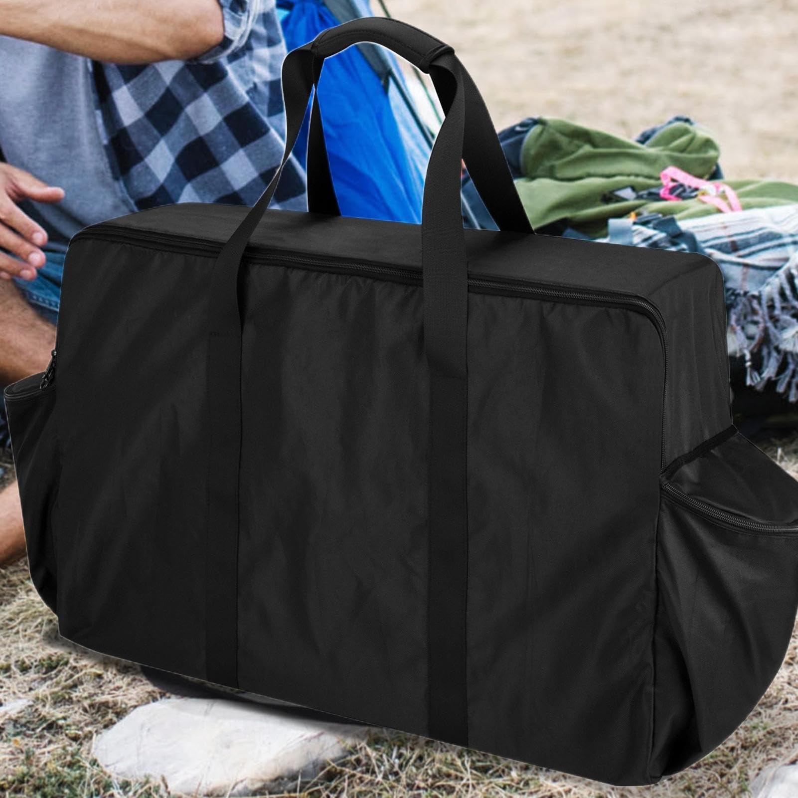 Generisch Torba na , organizer na , outdoorowy, tkanina nylonowa, 60 x 27 x 16,93 cm, składana konstrukcja, ochrona narzędzi, przenośna przechowywanie, akcesoria piknikowe, mały