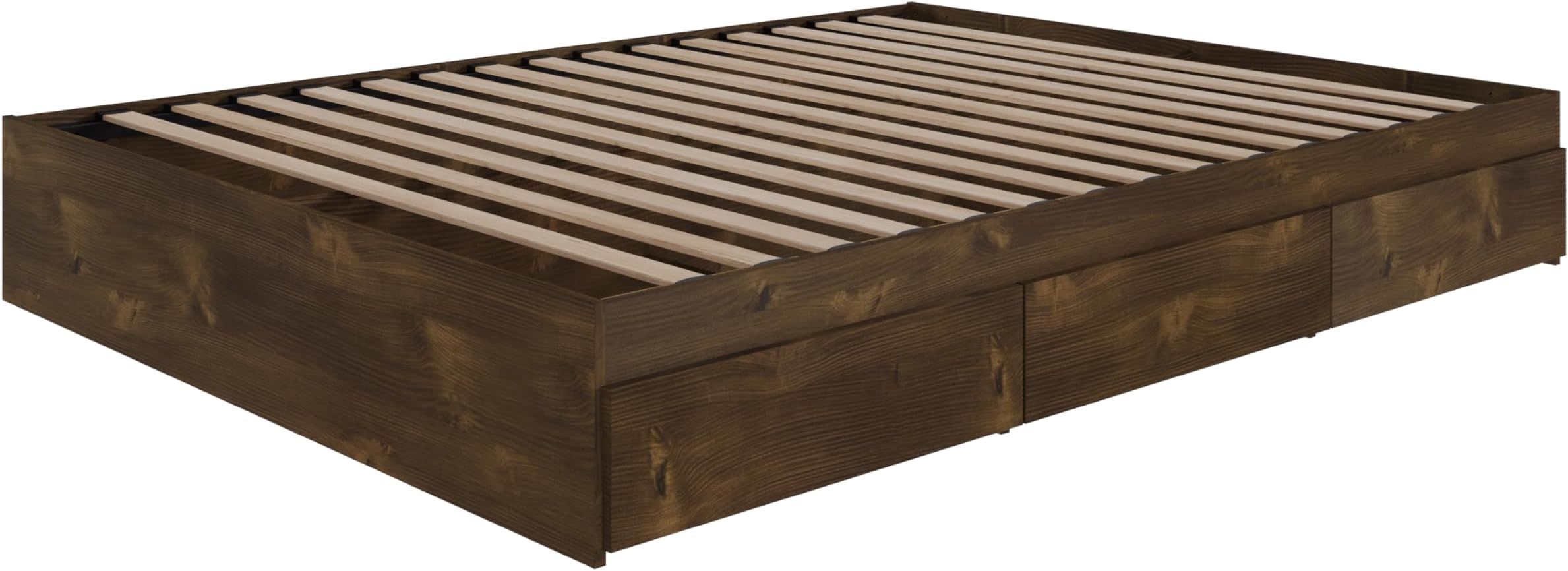 3-Drawer Storage Bed, Full, Truffle