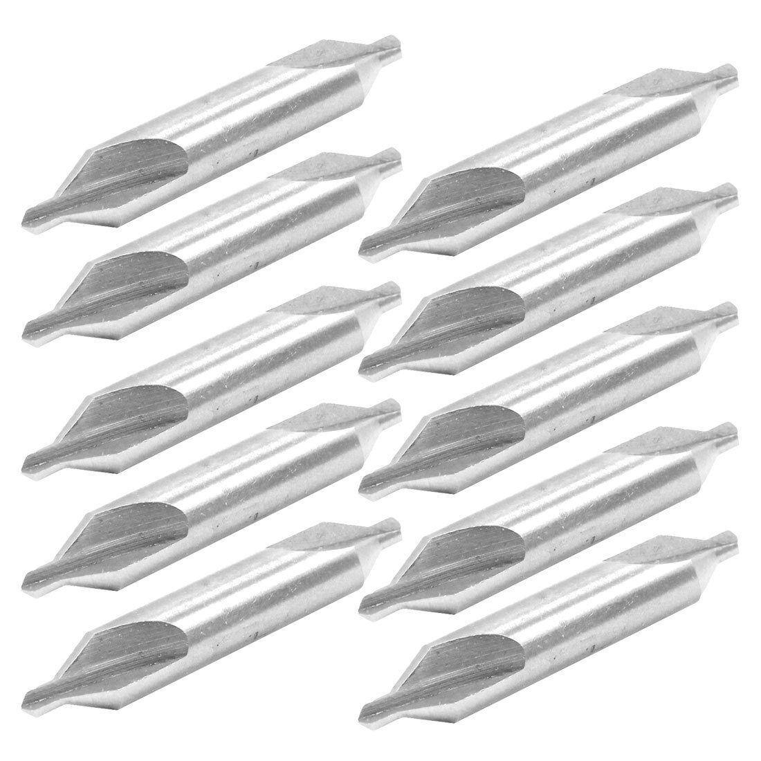 WorldCare® 3mm Tip 60 Degree Angle Countersinks Center Drills Bit Tool 10 Pcs