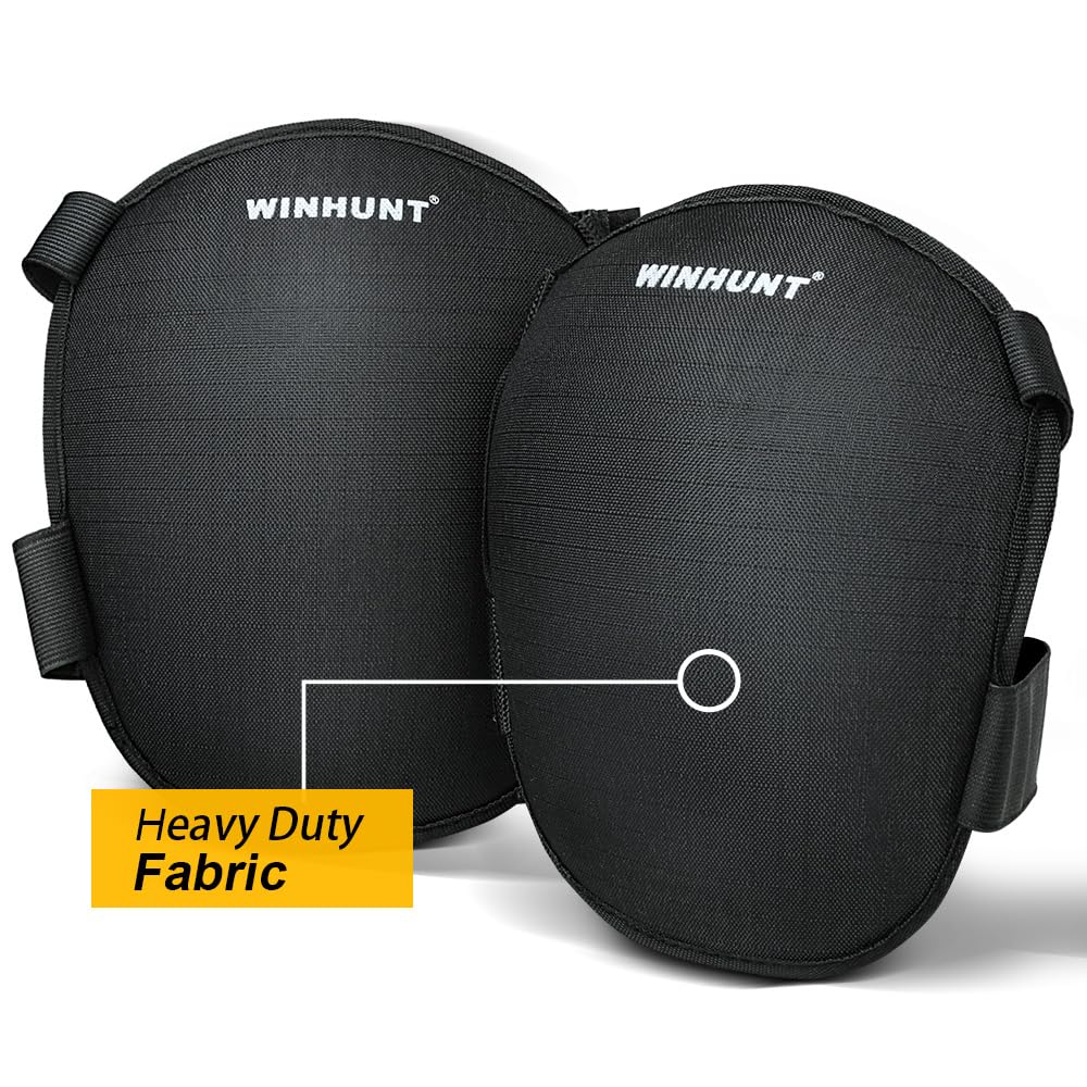 WINHUNT Ginocchiera professionale, impermeabile 600D, regolabile (40 – 62 cm), con imbottitura in gel & EVA, protezione pesante per ginocchia, ginocchiere, giardinaggio, ginocchiere, ginocchiere