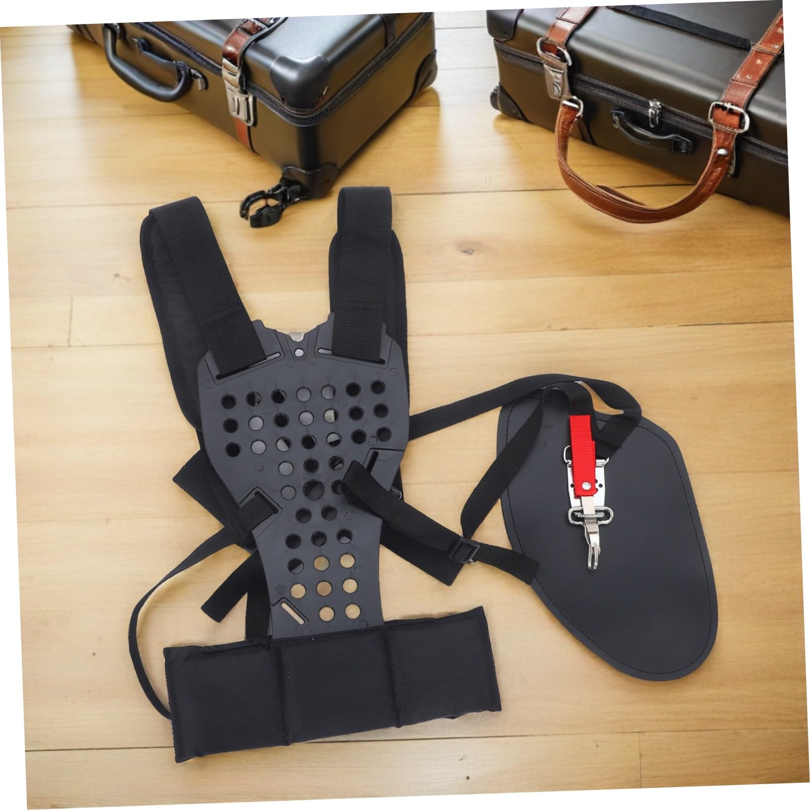 BESPORTBLE Doppia Spalla per Il Trimmer Cintura Imbottita per Spalla Trimmer Fascia di Rifinitura Regolabile Tracolla Bordata Tracolla di Ricambio Black