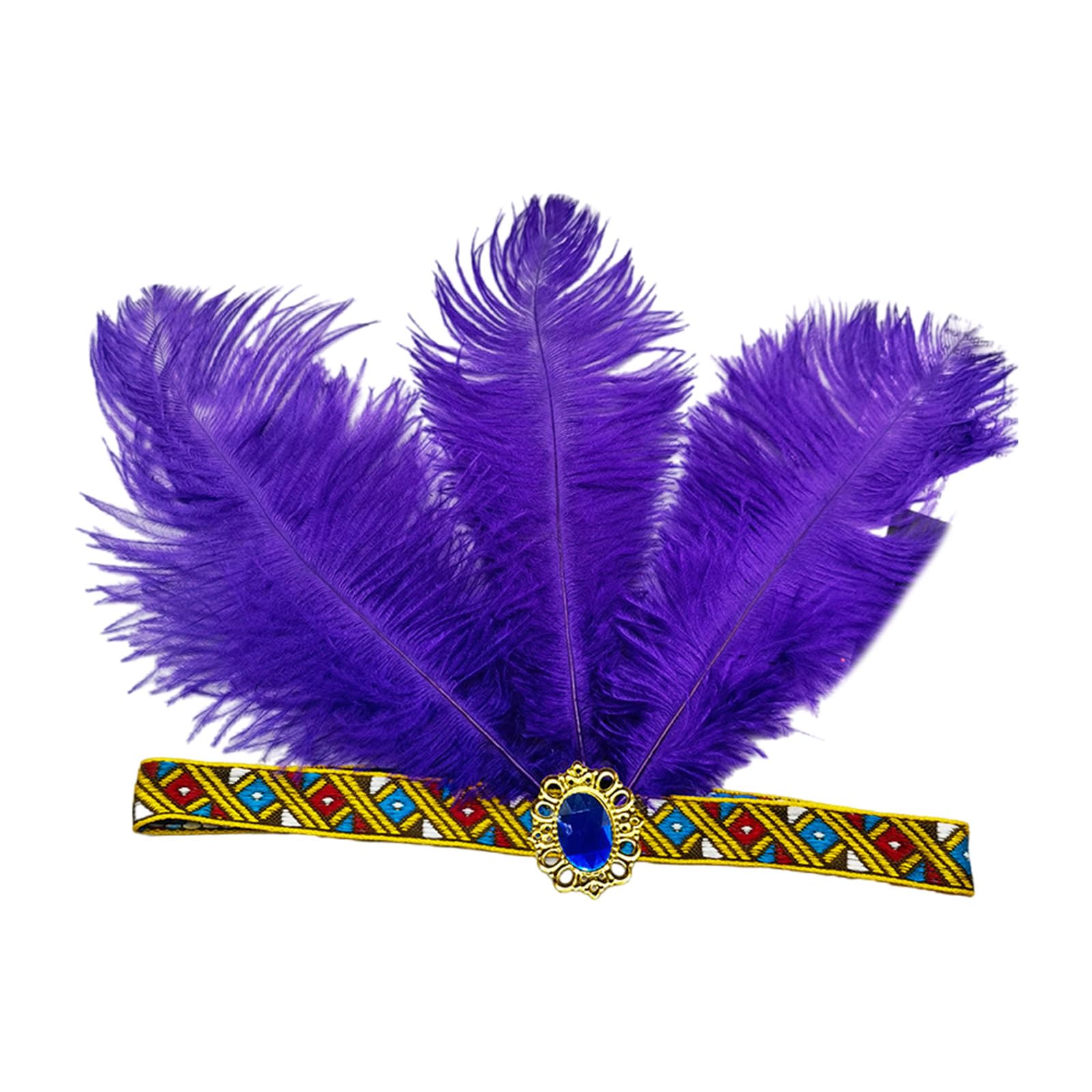 Fentency Feathered Flapper Headbands Prom Dancer Headpiece for Party Carnivals Celebrations Headwear Hair Styling