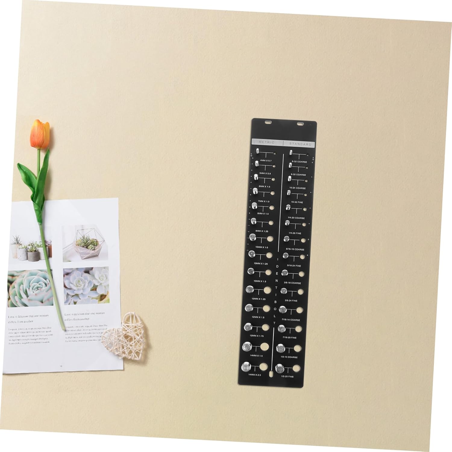 Stainless Steel Nut and Bolt Thread Checker Metric Standard Thread Gauge