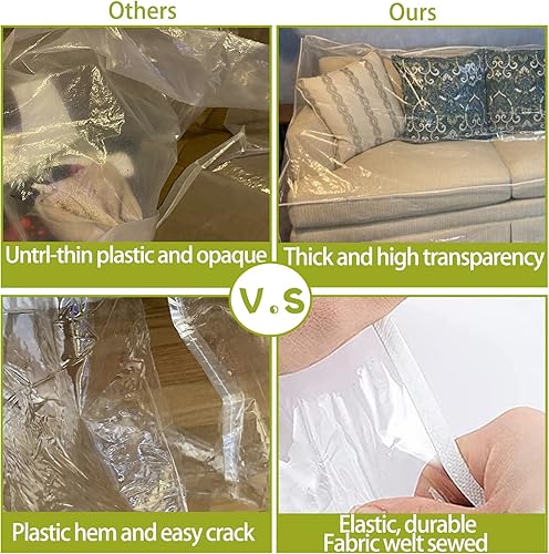Miniatura 2 de Fundas de plástico para sillón reclinable, resistente a los arañazos, protector impermeable de plástico para silla (sillón-1 unidad)