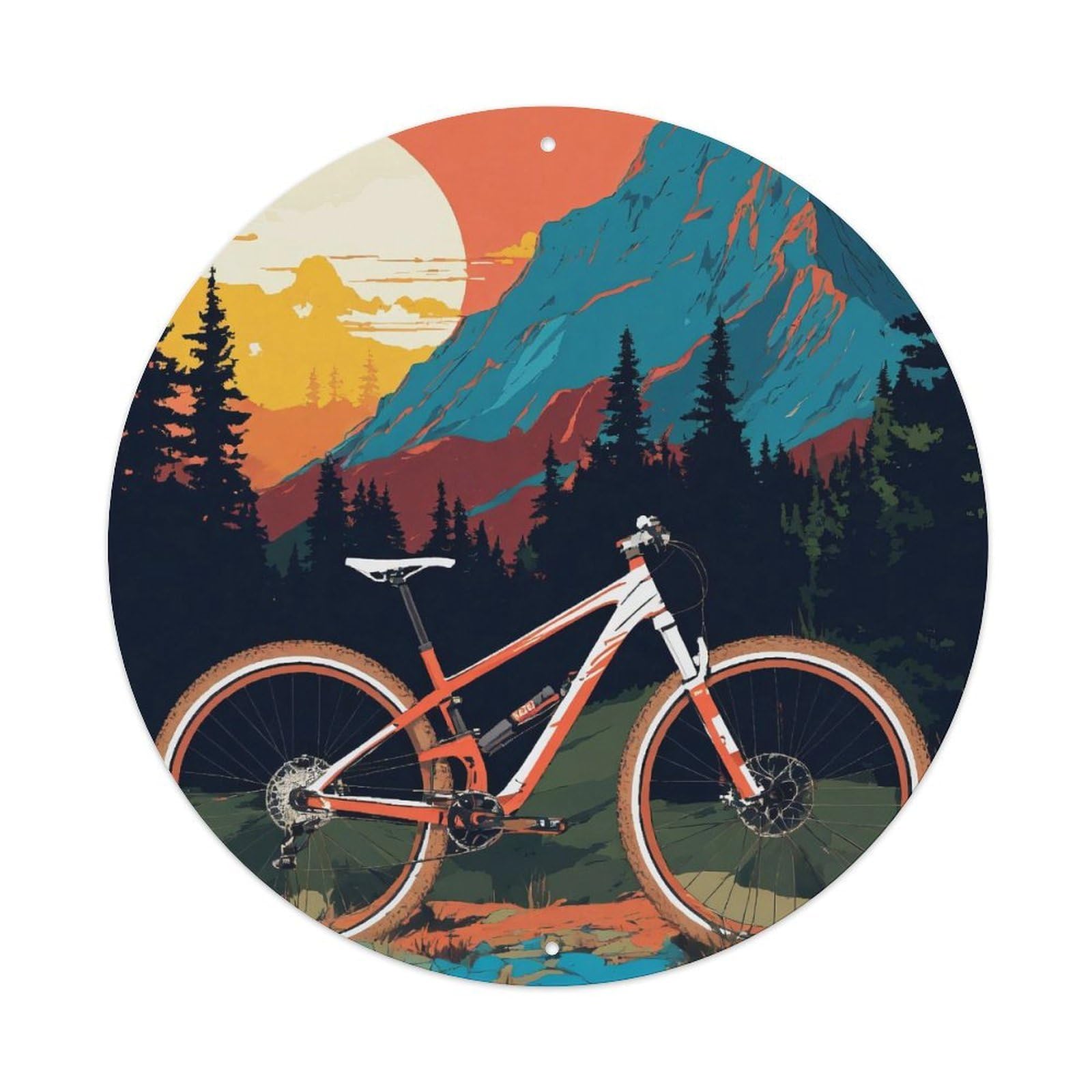 Extreme Sports Mountain Bike Passion Challenge Vintage Metal Tin Sign