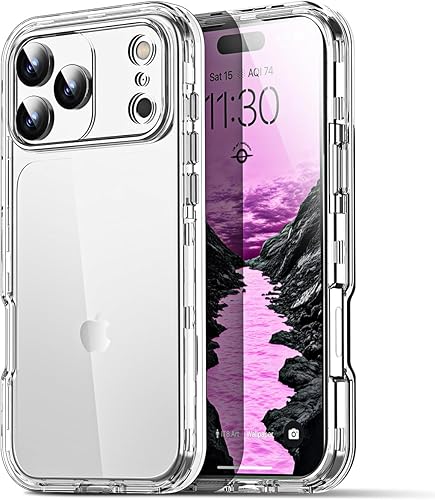 Miniatura 9 de AICase Funda transparente para iPhone 17 [compatible con MagSafe] resistente protección contra caídas, cuerpo completo, a prueba de golpes, a prueba