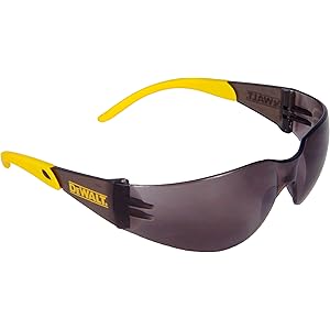 Montature Occhiali Da Vista Uomo Occhiali Di Sicurezza DeWalt Contractor Pro - Lente Interno/esterno, Trattamento Specchiato, Conforme ANSI Z87 Occhiali Antiriflesso