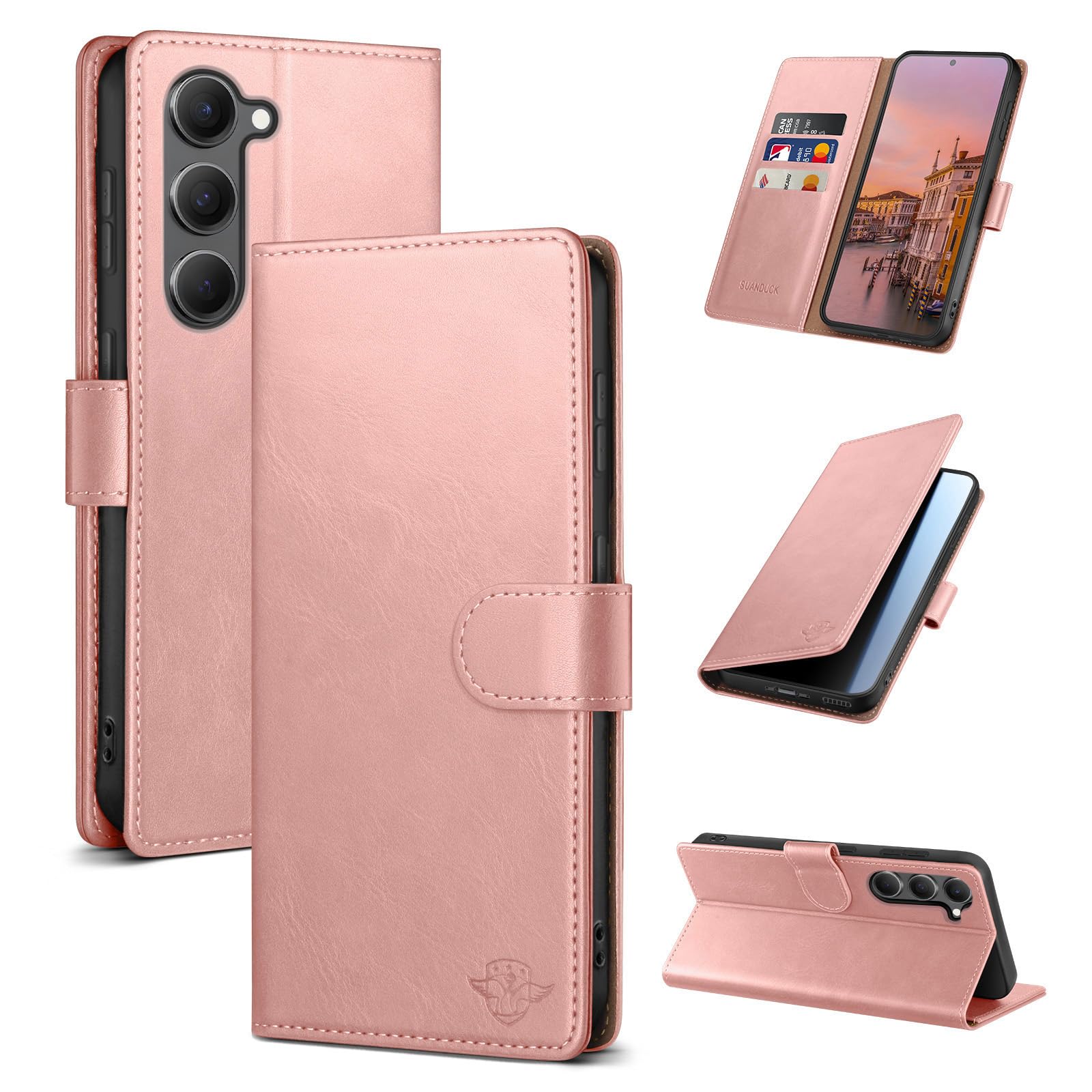Wallet Case for Samsung Galaxy S23, Pink
