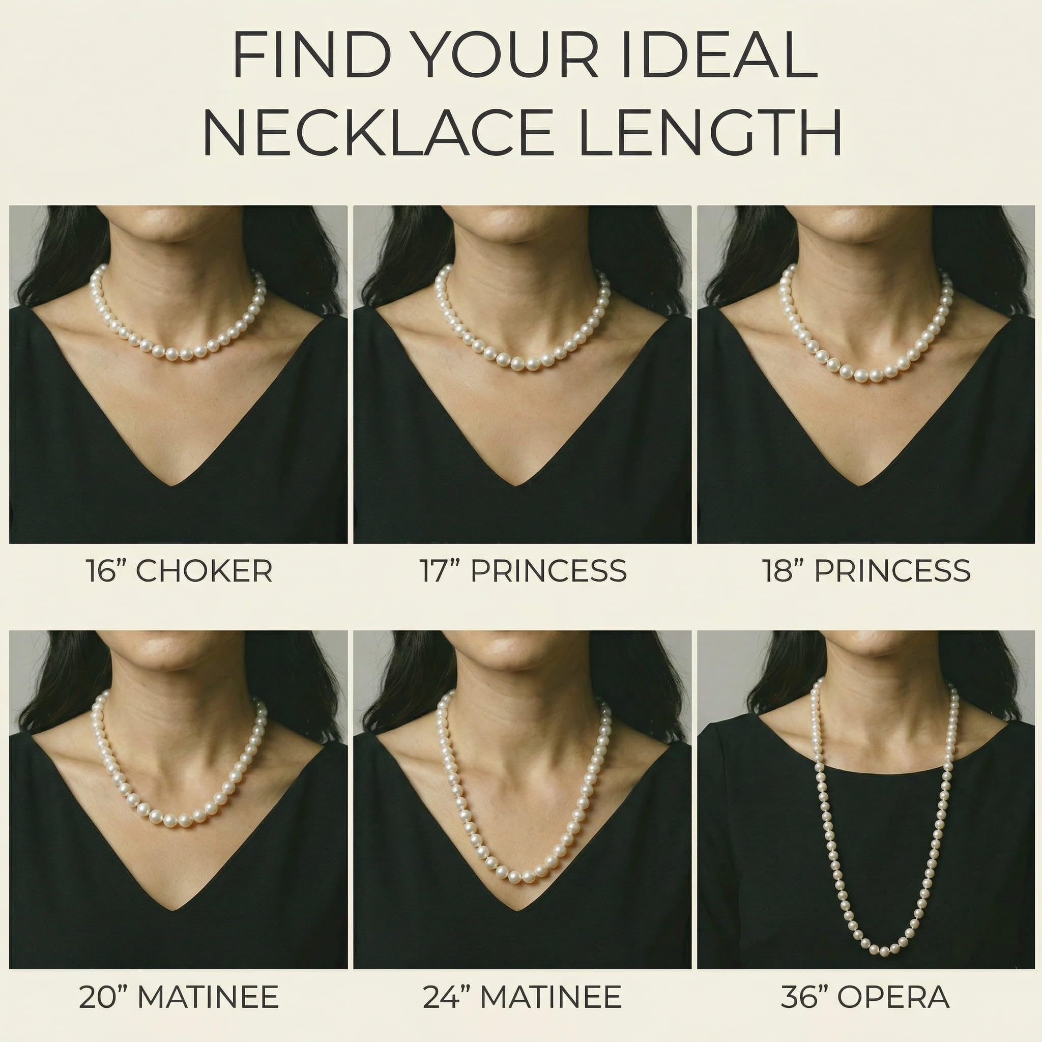 The Pearl Source Real Freshwater Pearl Necklace for Women, Round White Genuine Cultured Freshwater Pearls, Classic Single Strand Pearl Necklace, Sterling Silver Fishhook Clasp - 4