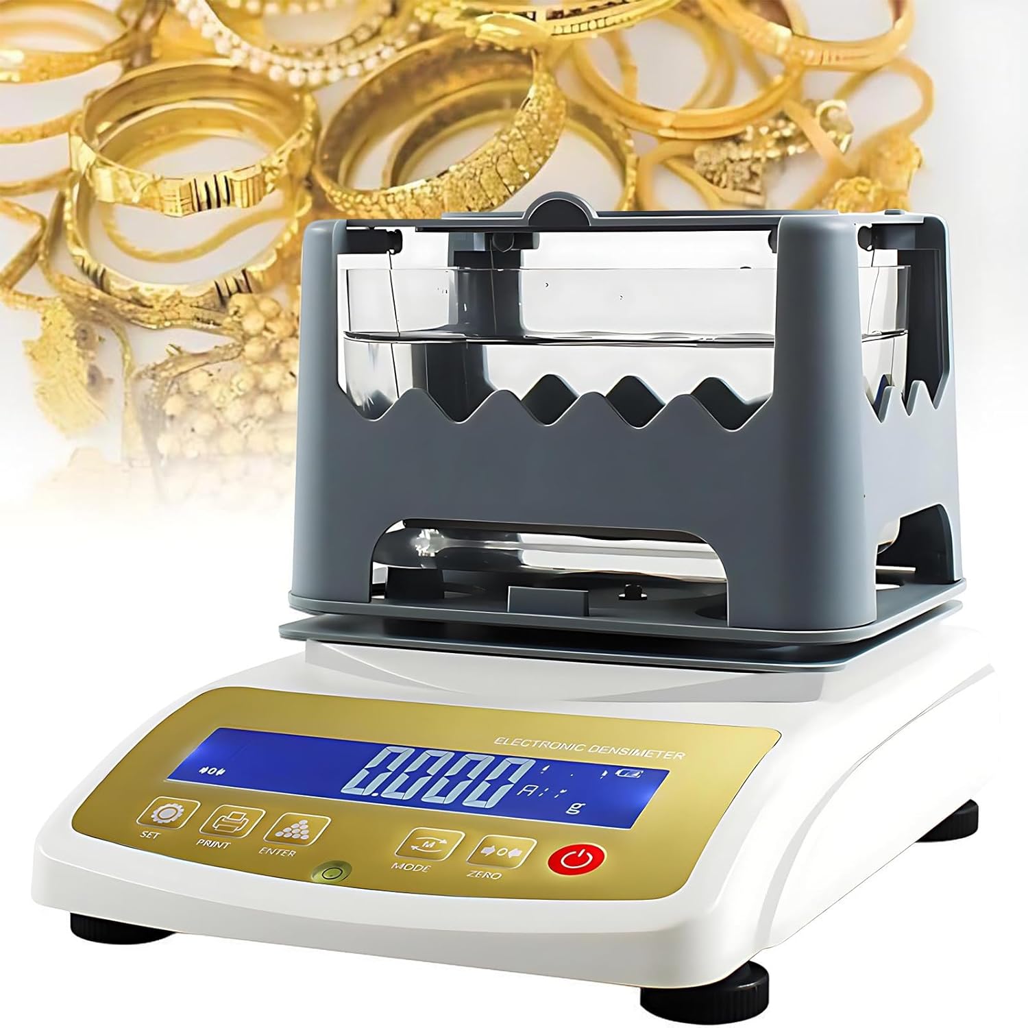 Precious Metal Authenticity Tester, Gold Purity Testing Machine, Gold Purity Analyser, Gold Silver Testing Machine, Precious Metal Testing Kit,for Jewelry Professionals & Buyers MDJ（300K）