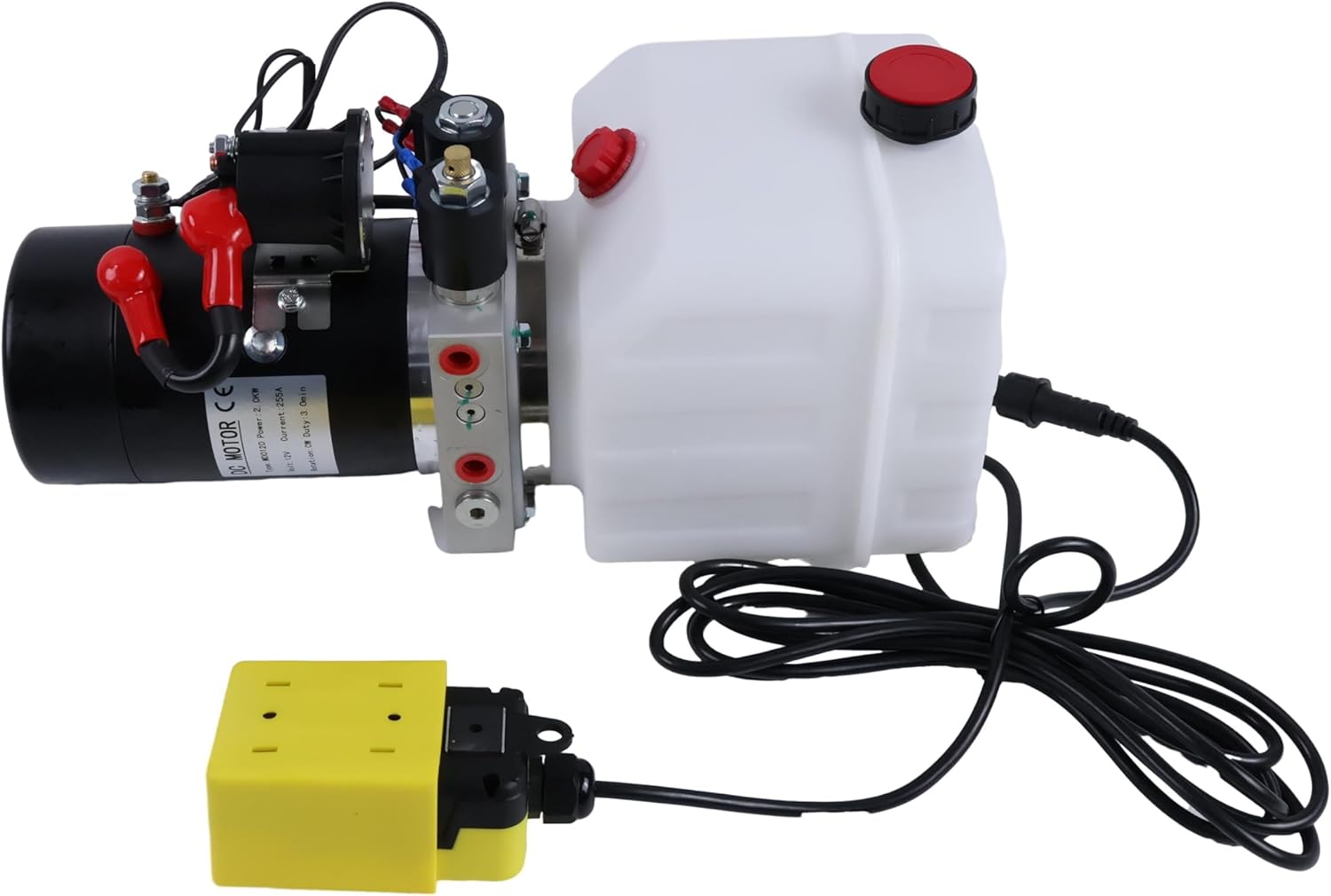 3 Quart Double Acting Hydraulic Pump DC4442, DC-4442, 12V, for Dump Trailers