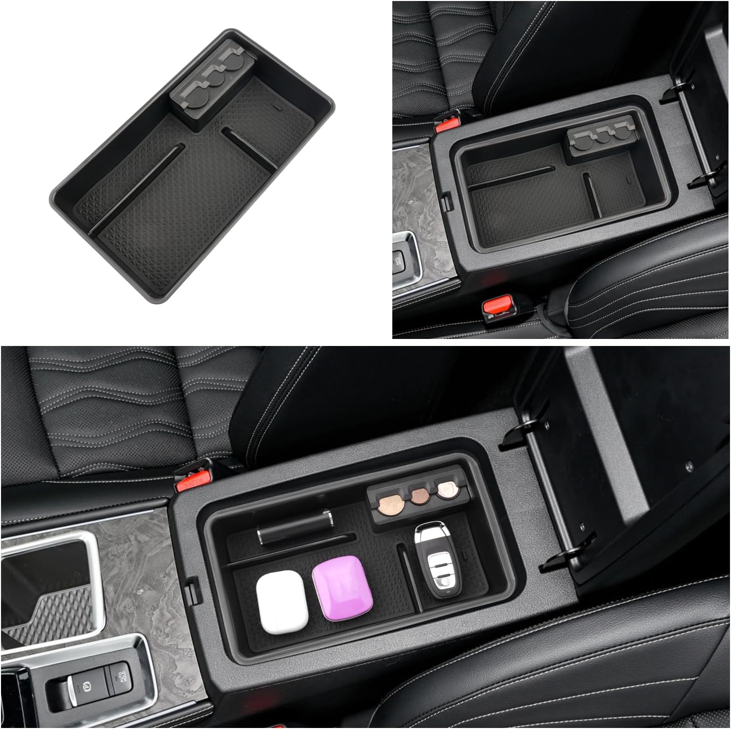 Ruiya 2019-2025 2026 Altima Center Console Organizer for 2026 Nissan Altima Accessories ABS Material Armrest Console Organizer Compatible with 2019-2022 2023 2024 2025 2026 Nissan Altima