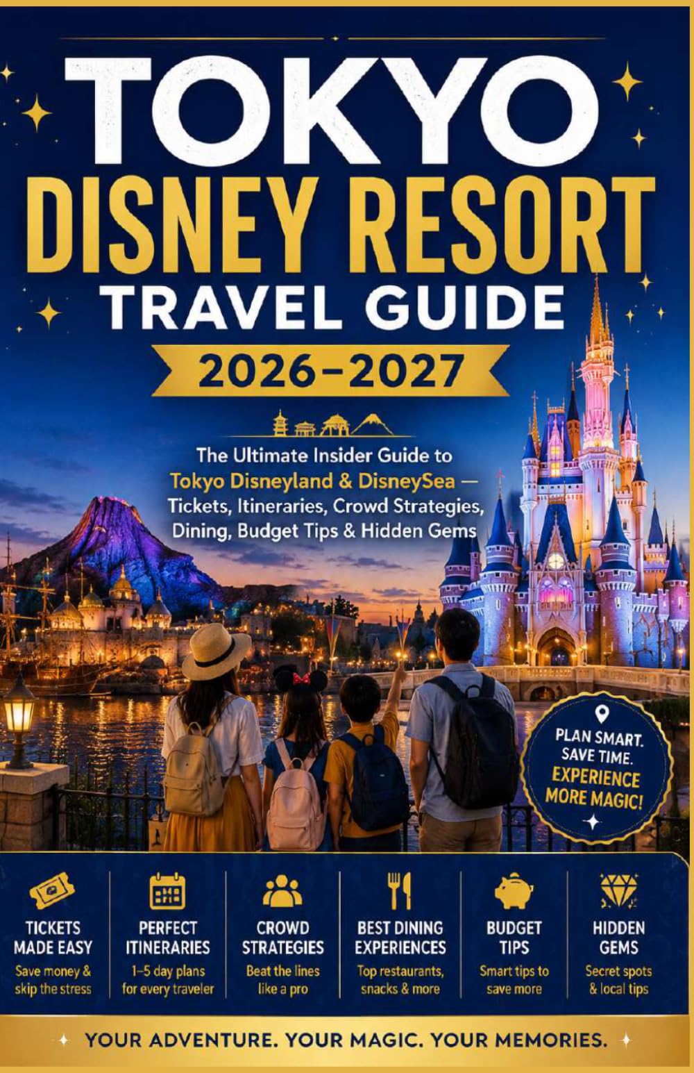 TOKYO DISNEY RESORT TRAVEL GUIDE 2026–2027: The Ultimate Insider Guide to Tokyo Disneyland & DisneySea — Tickets, Itineraries, Crowd Strategies, Dining, Budget Tips & Hidden Gems