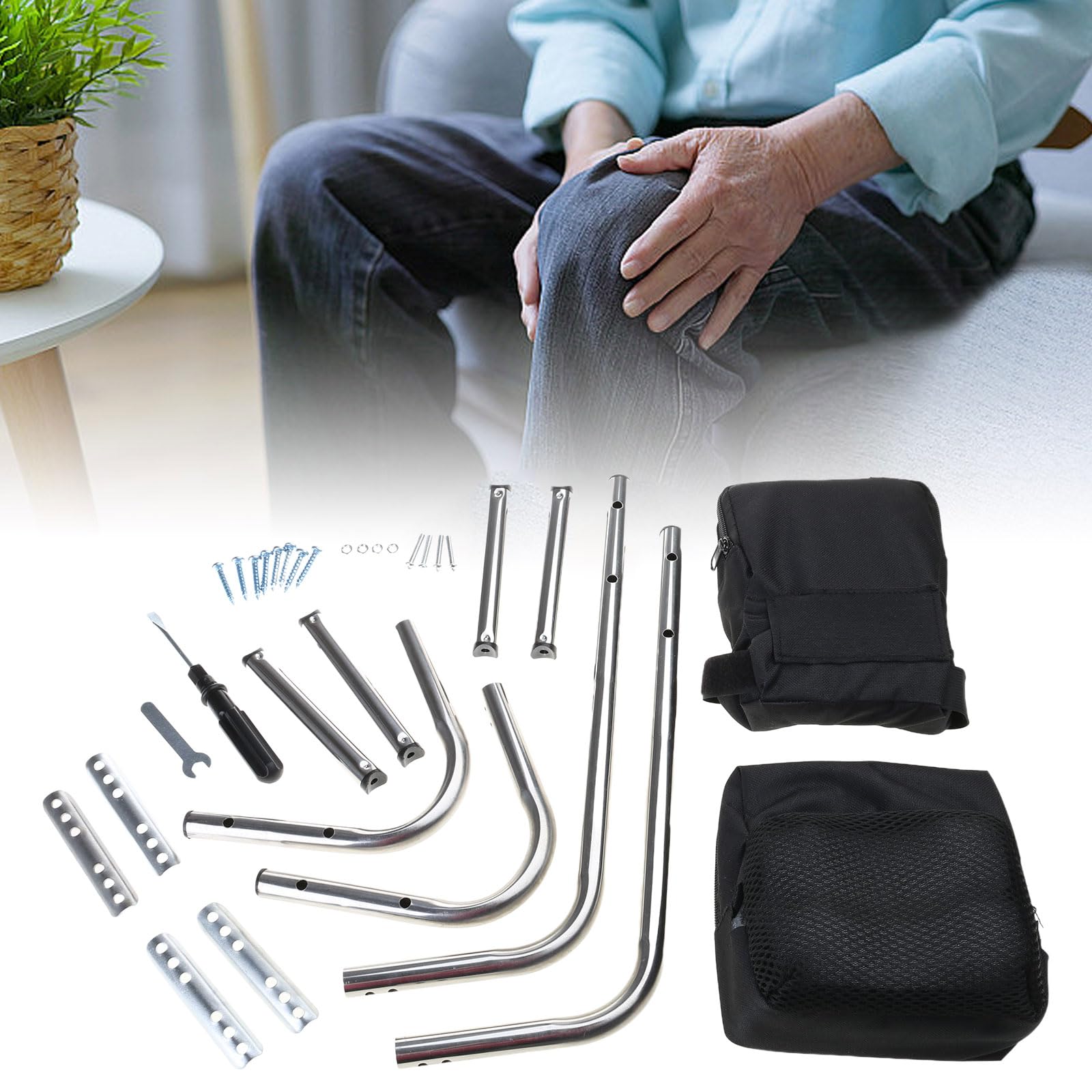 Rodilleras de jardinería, rodilleras ergonómicas para ahorro de trabajo, asiento protector de rodilla de jardín y entumecimiento